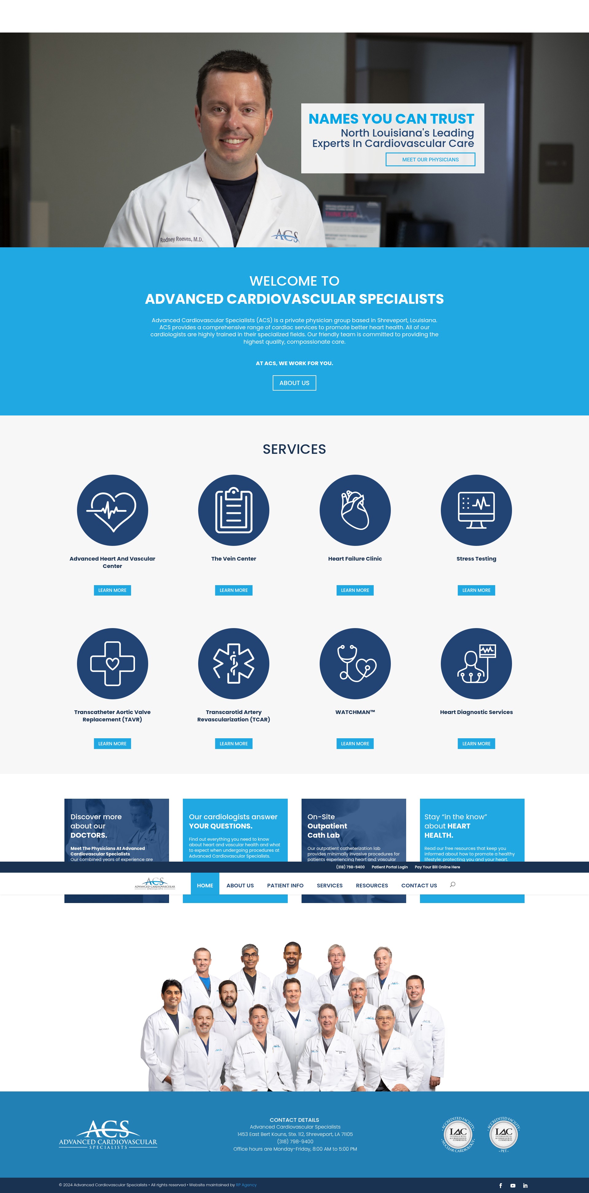 Screenshot of acsdoctors.com