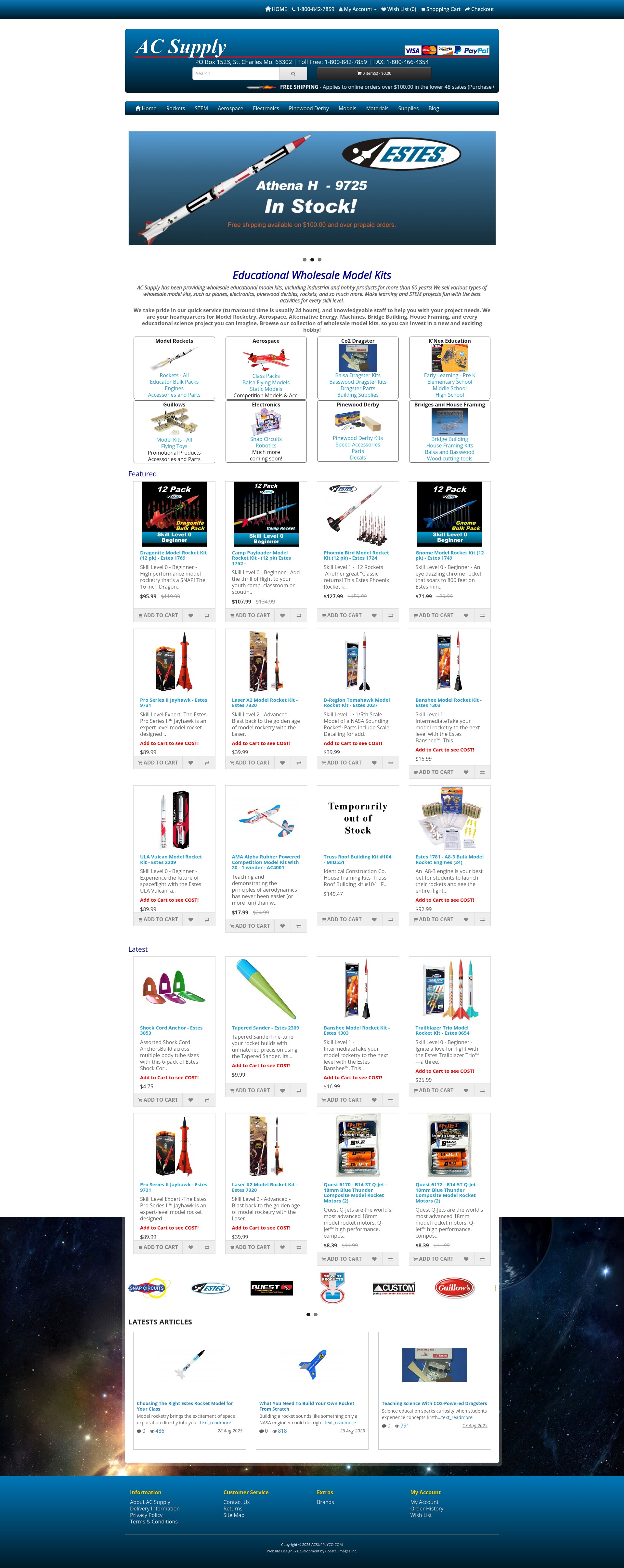 Screenshot of acsupplyco.com