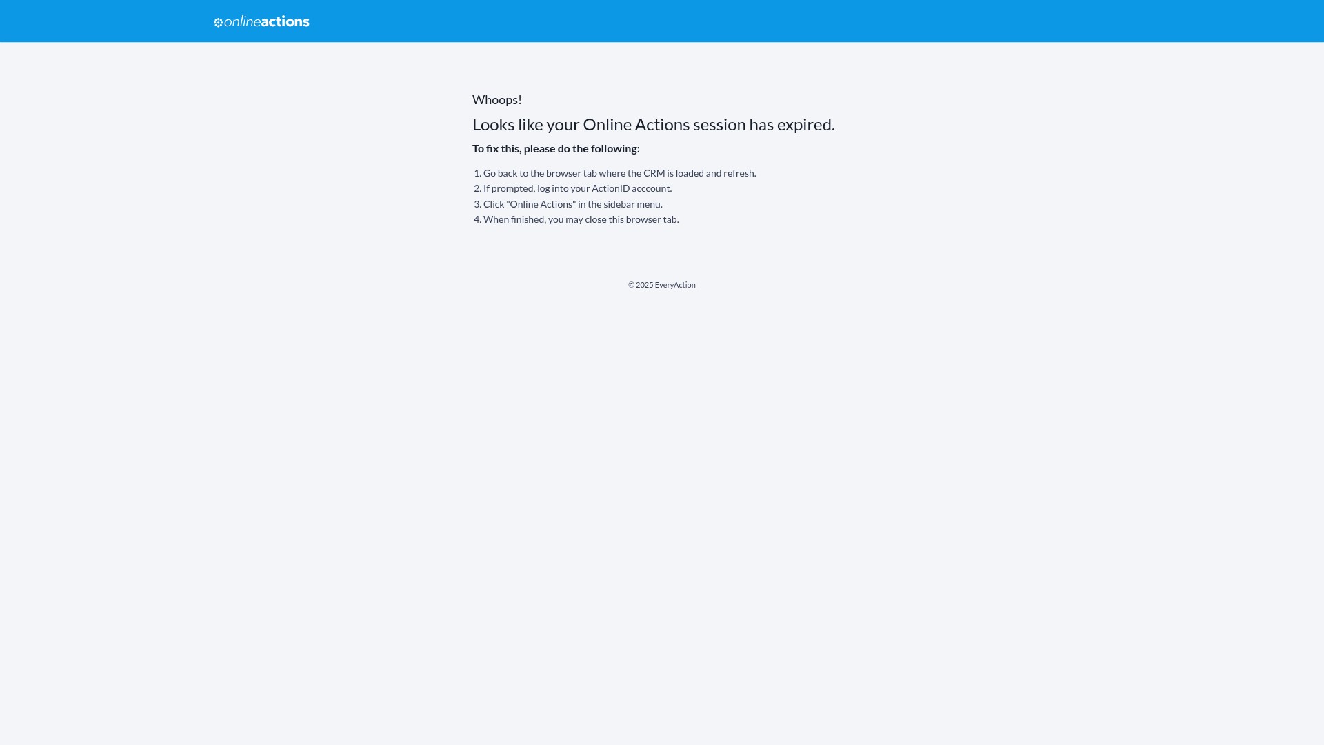 Screenshot of act.stand.org