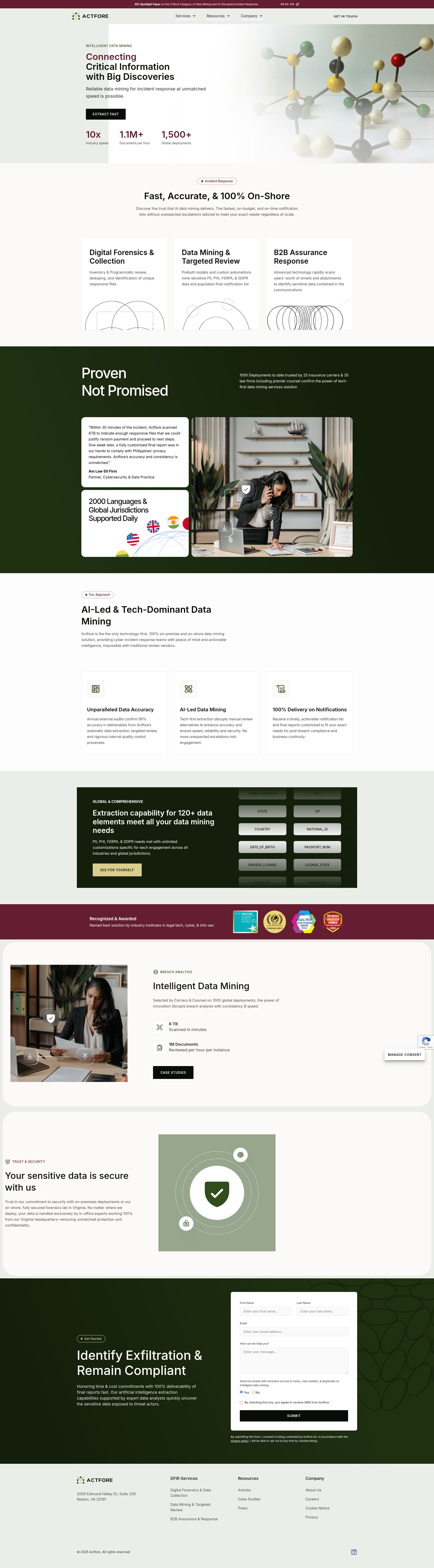 Screenshot of actfore.com