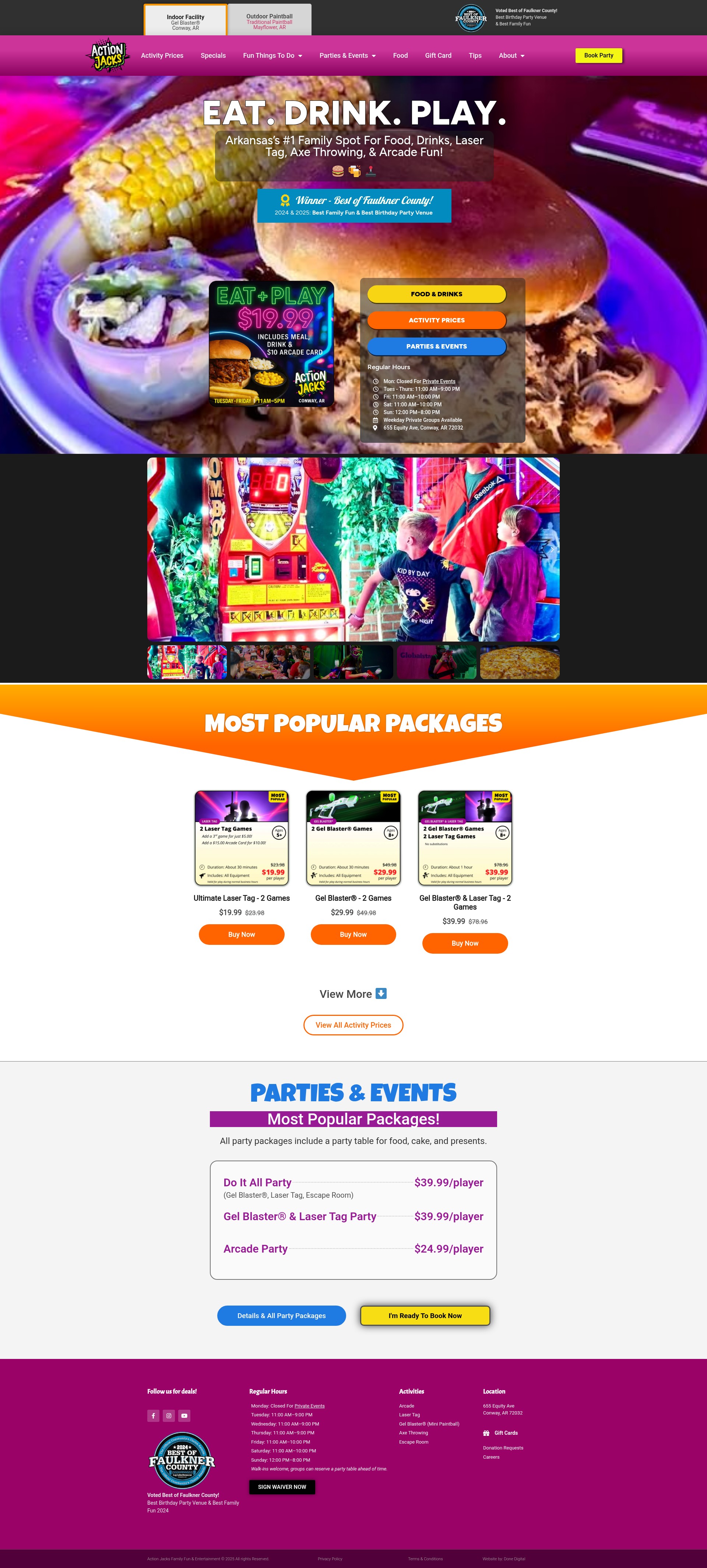 Screenshot of actionjacksarkansas.com