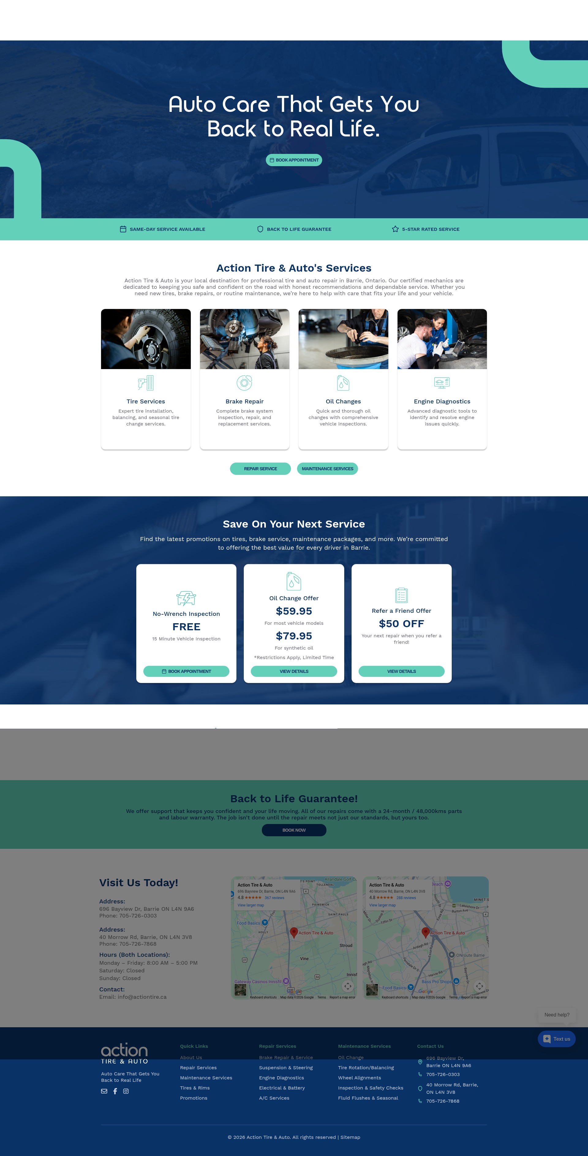 Screenshot of actiontire.ca