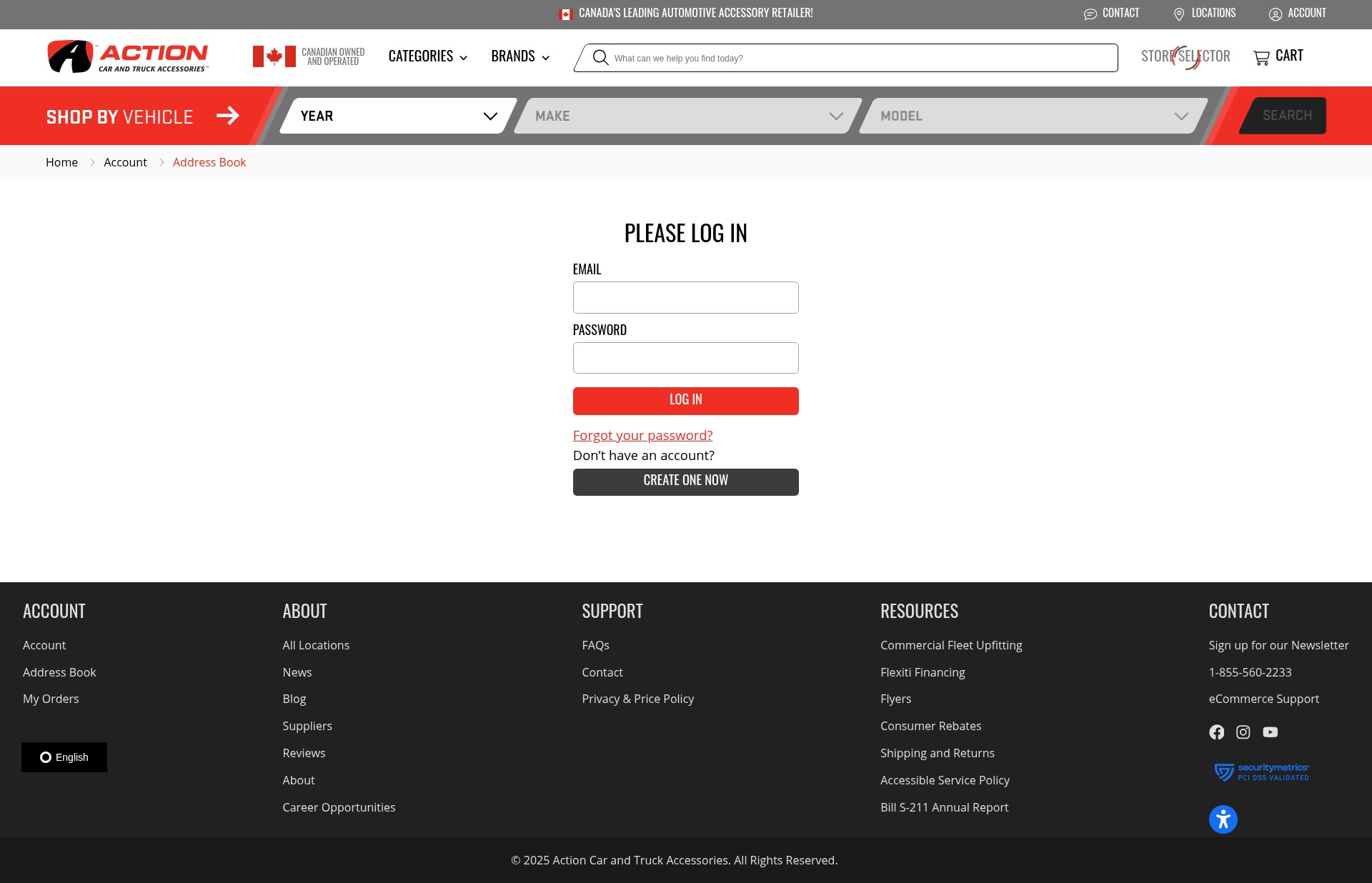 Screenshot of actiontrucks.com