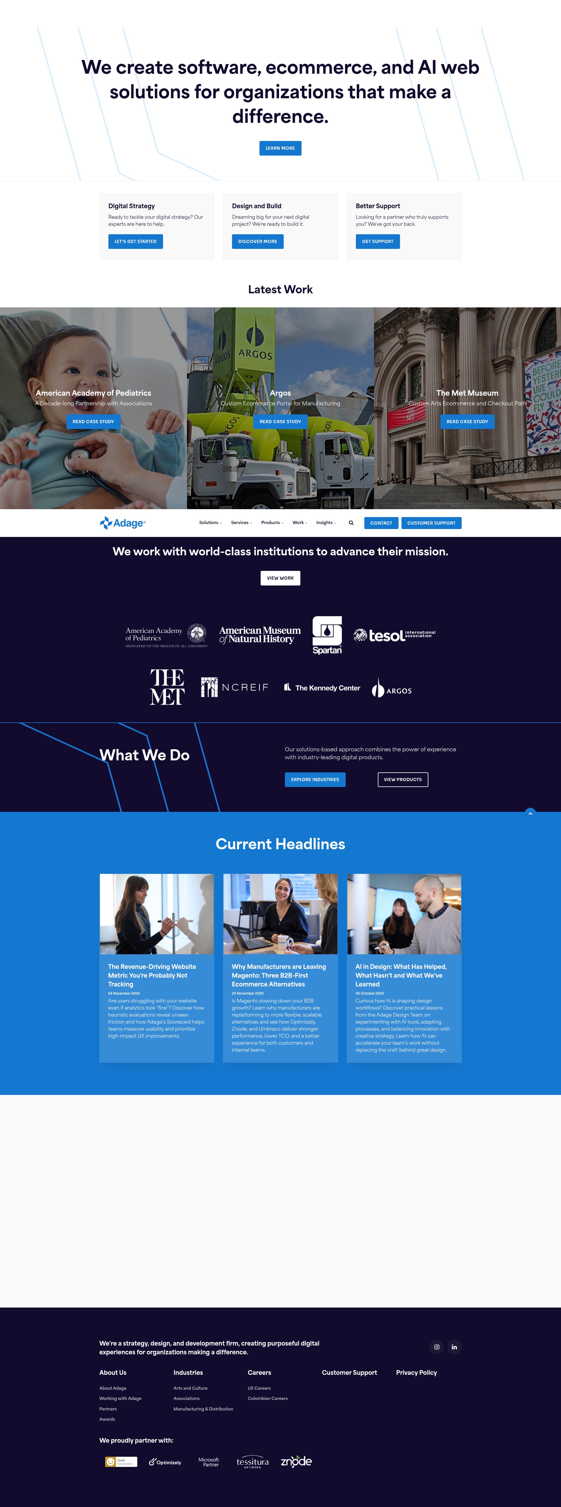 Screenshot of adagetech.com