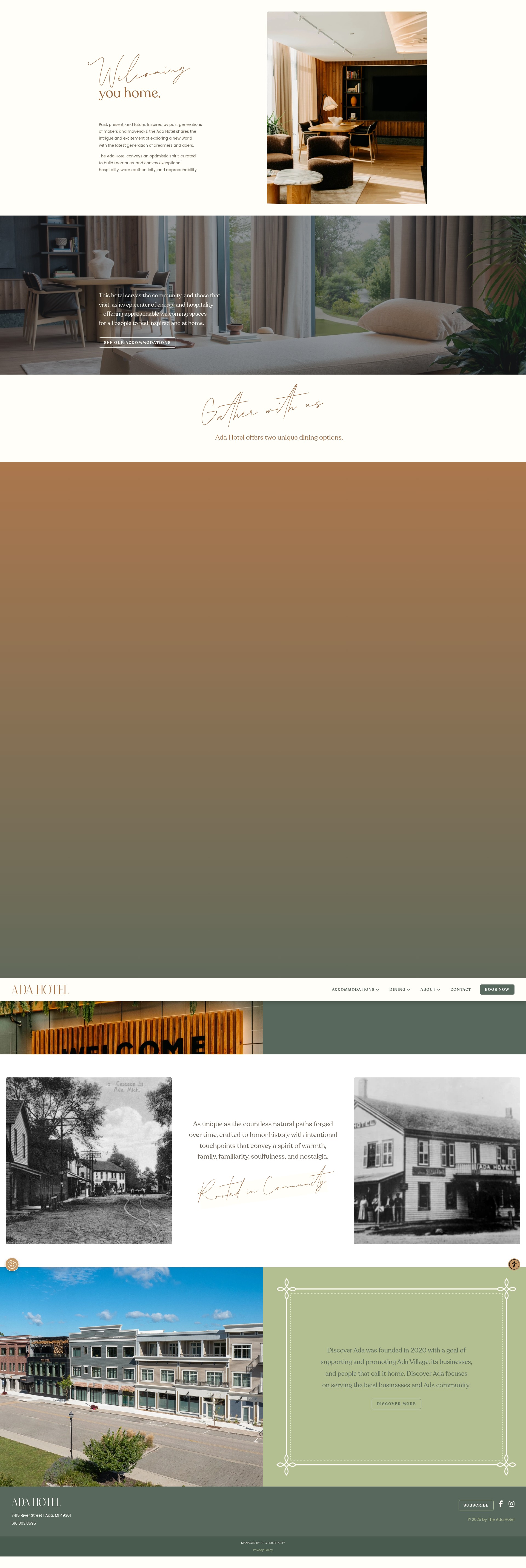 Screenshot of adahotel.com