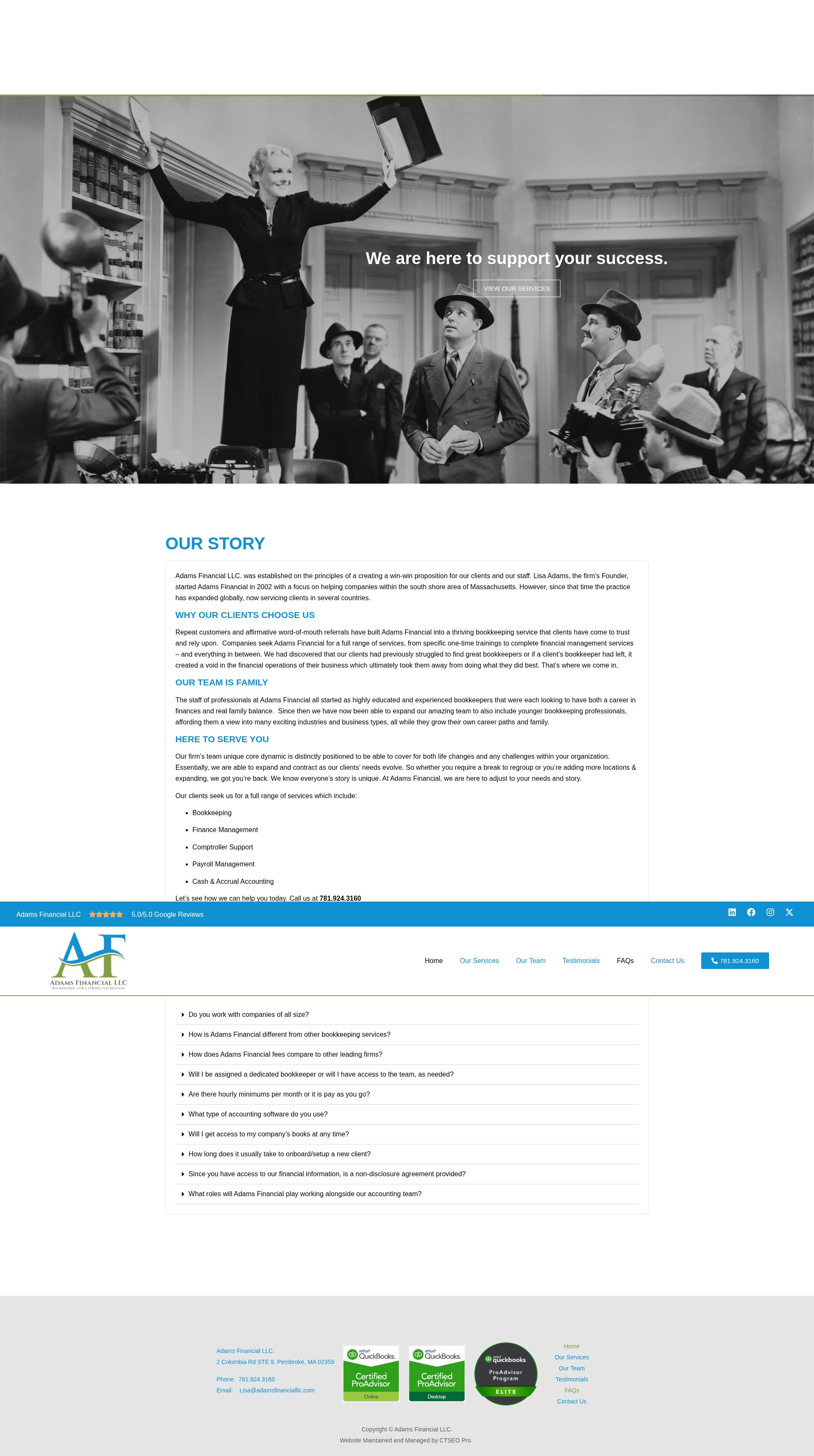 Screenshot of adamsfinancialma.com