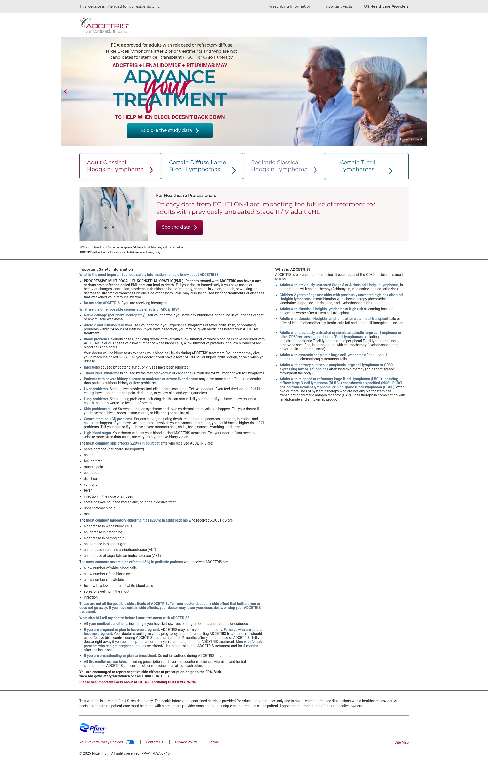 Screenshot of adcetris.com