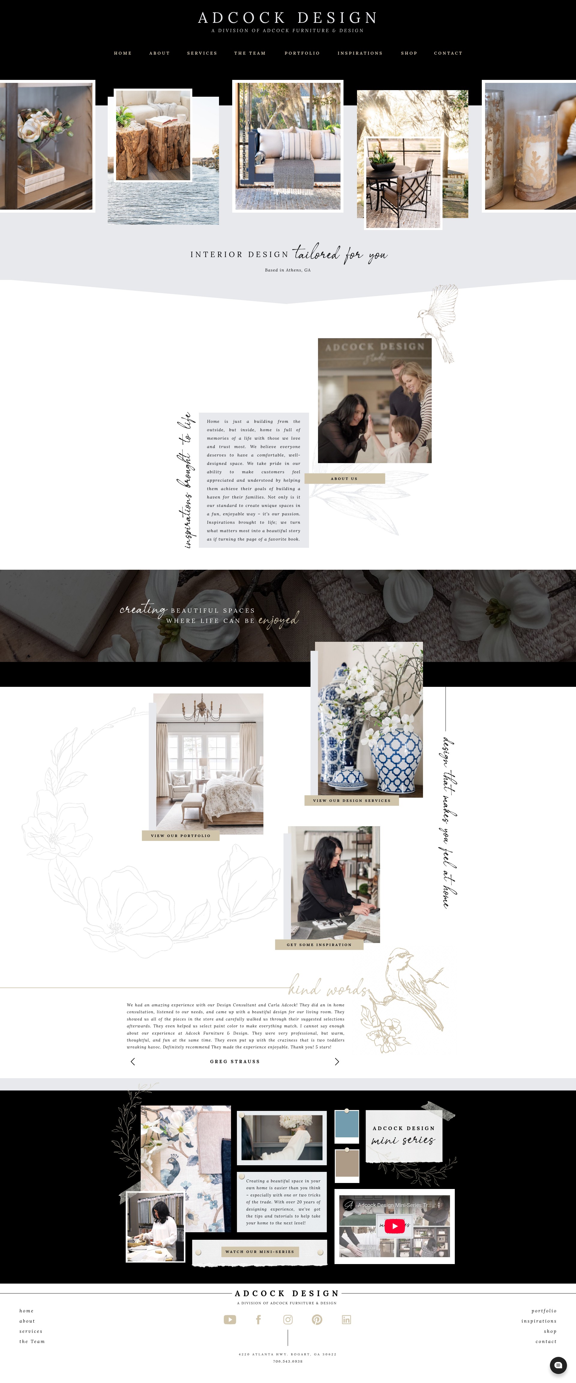 Screenshot of adcockdesign.com