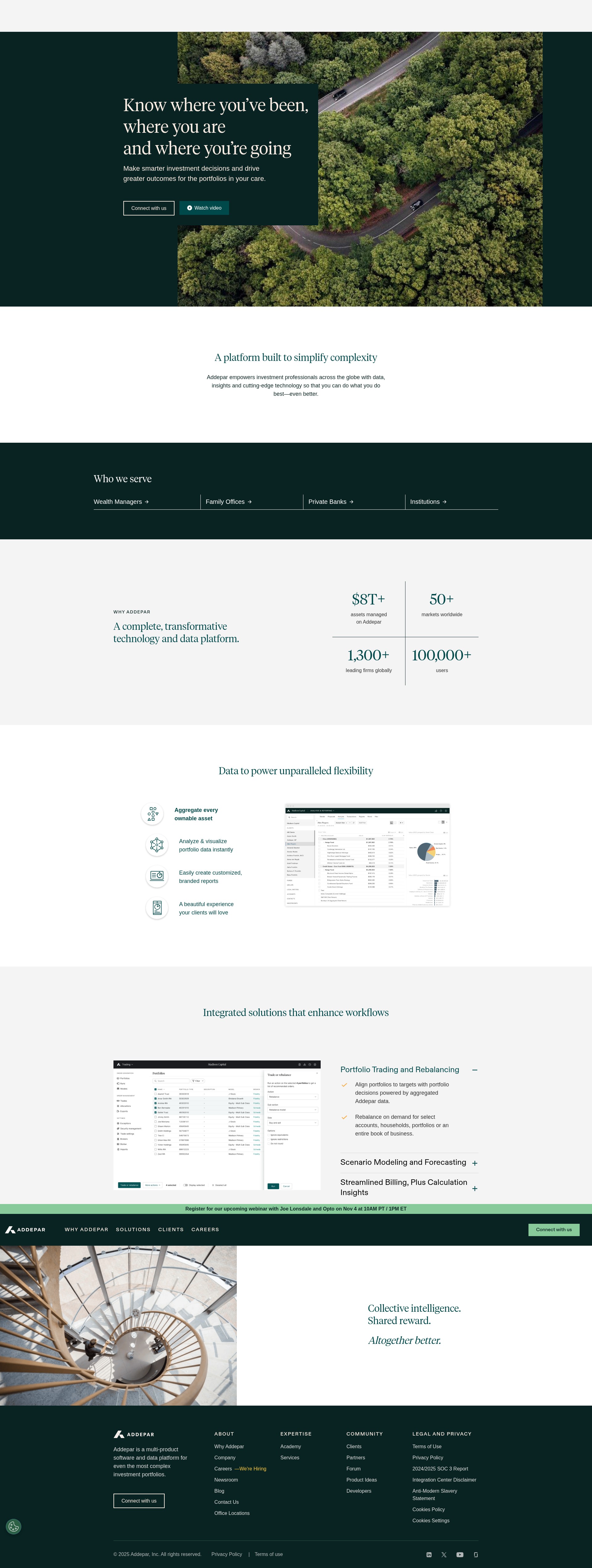 Screenshot of addepar.com
