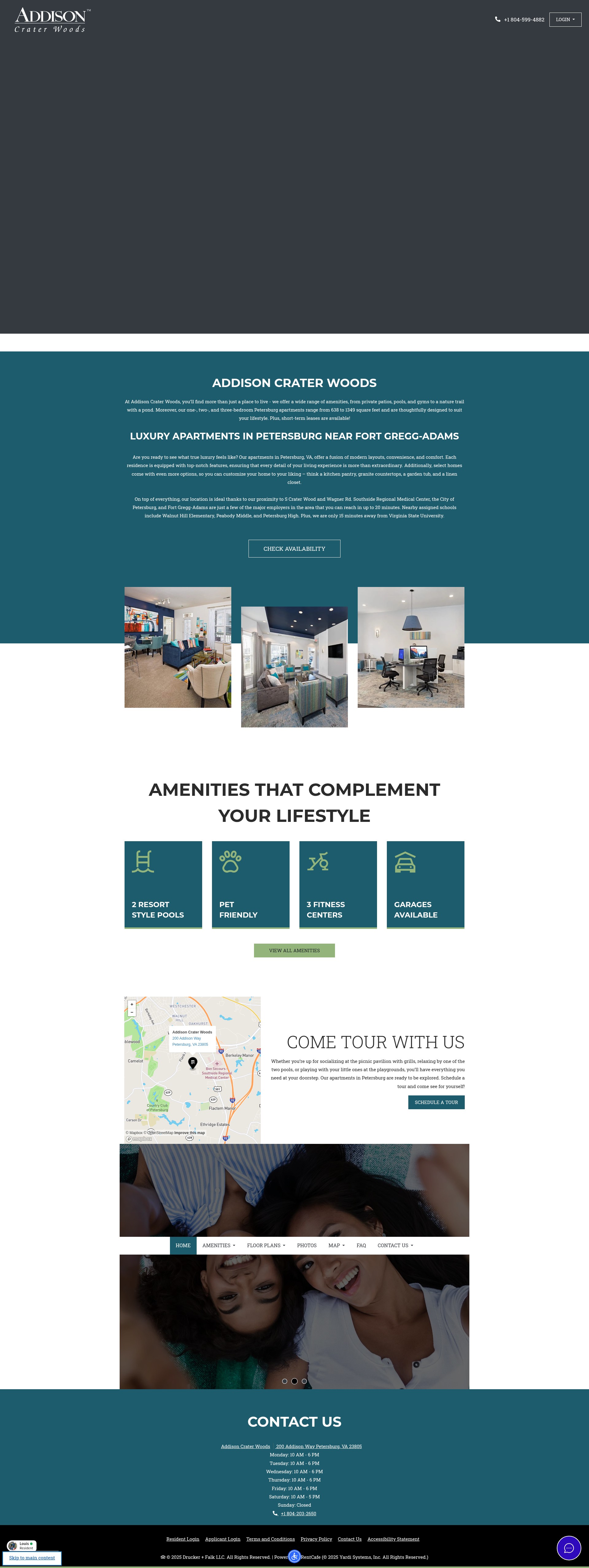 Screenshot of addisoncraterwoods.com