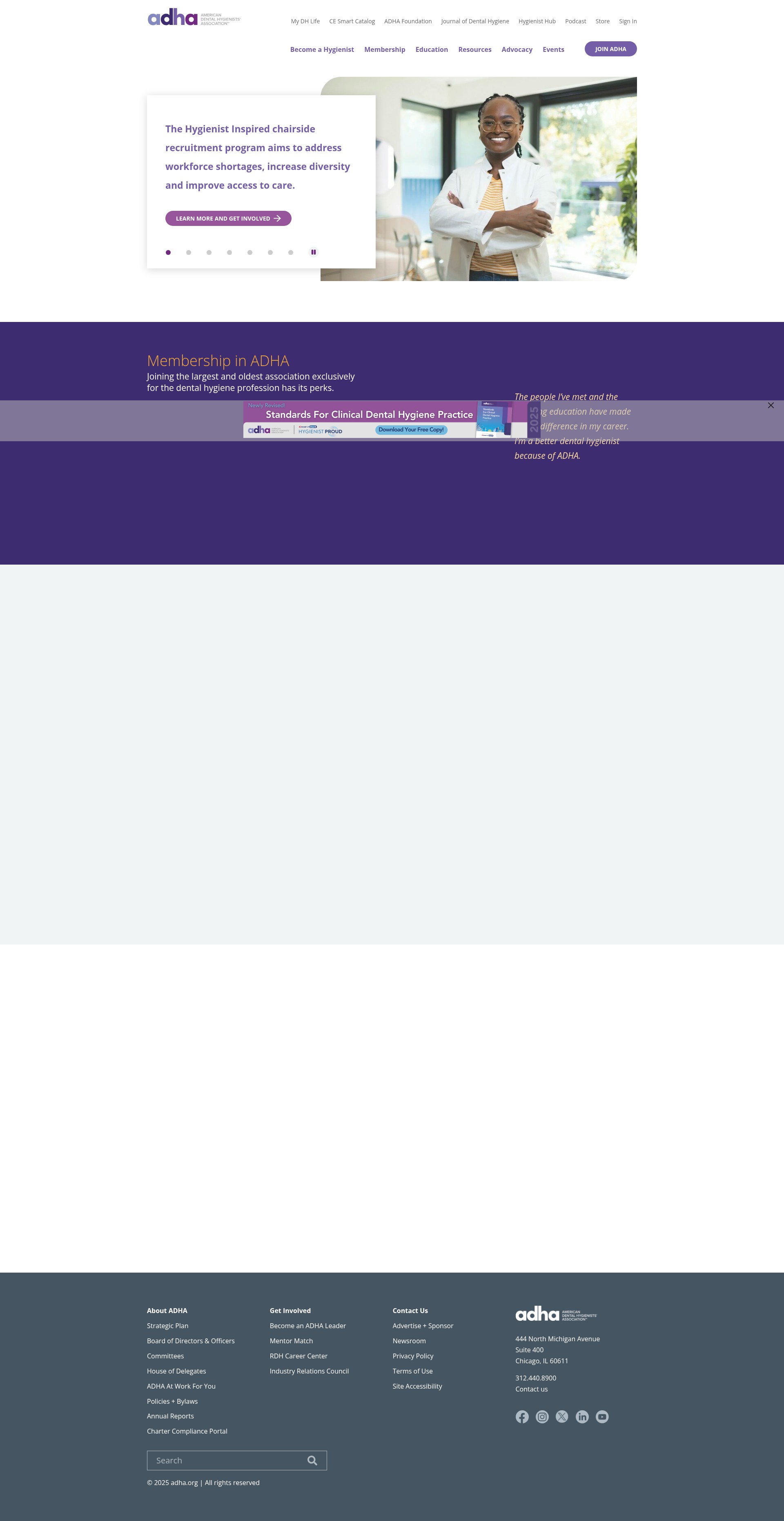 Screenshot of adha.org