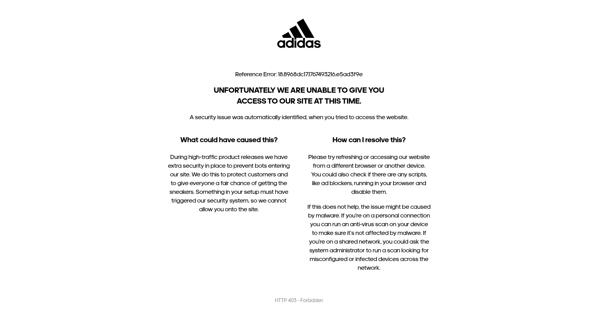 Screenshot of adidas.com.sg