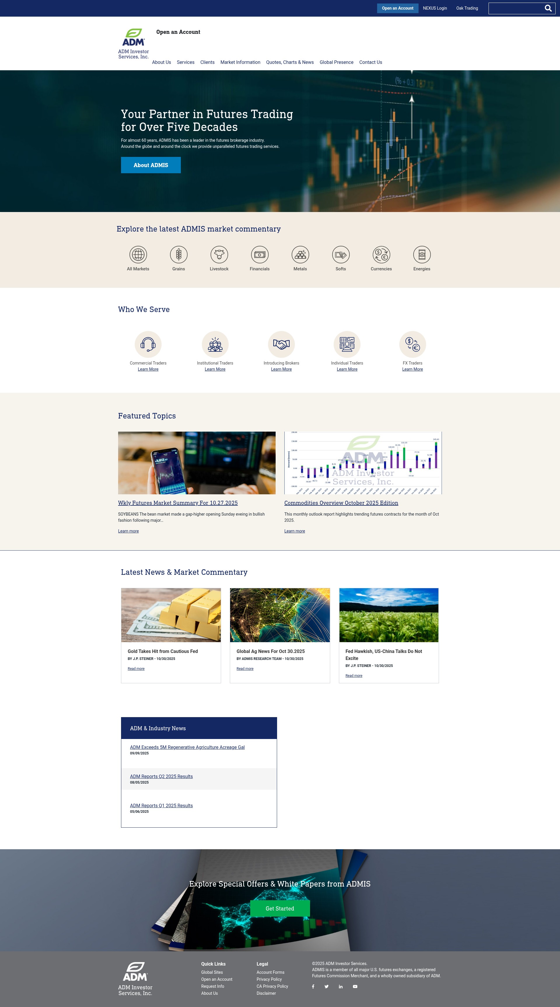 Screenshot of admis.com