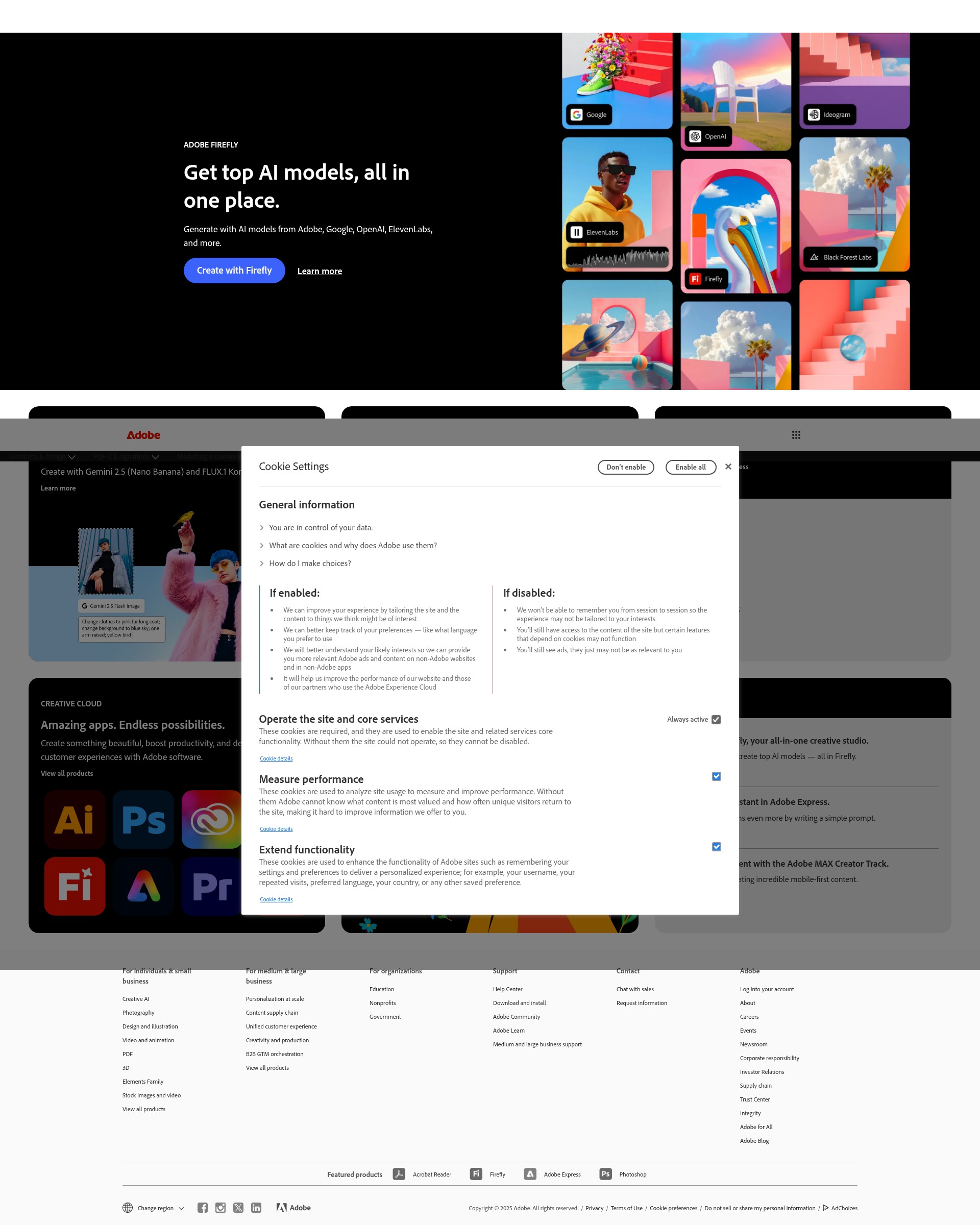 Screenshot of adobe.ly