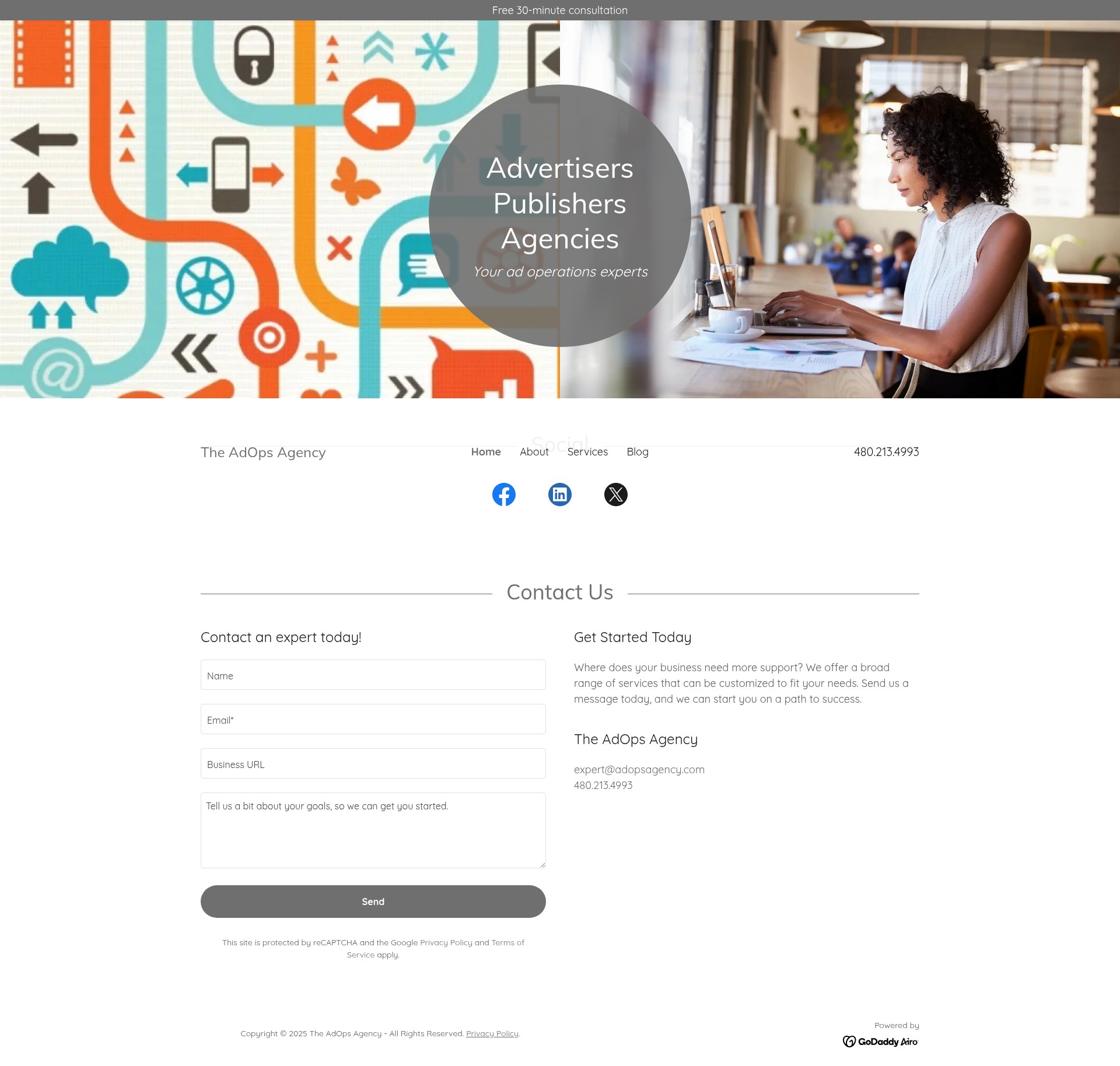 Screenshot of adopsagency.com