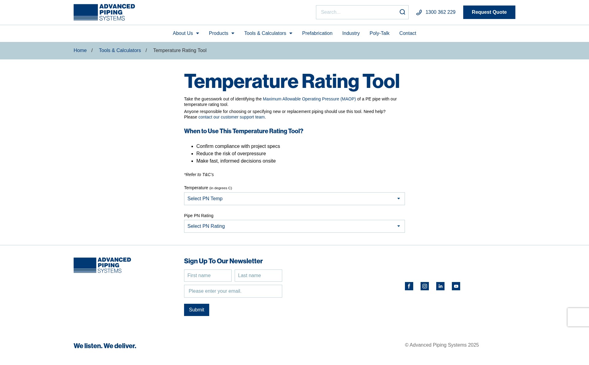 Screenshot of advancedpiping.com.au