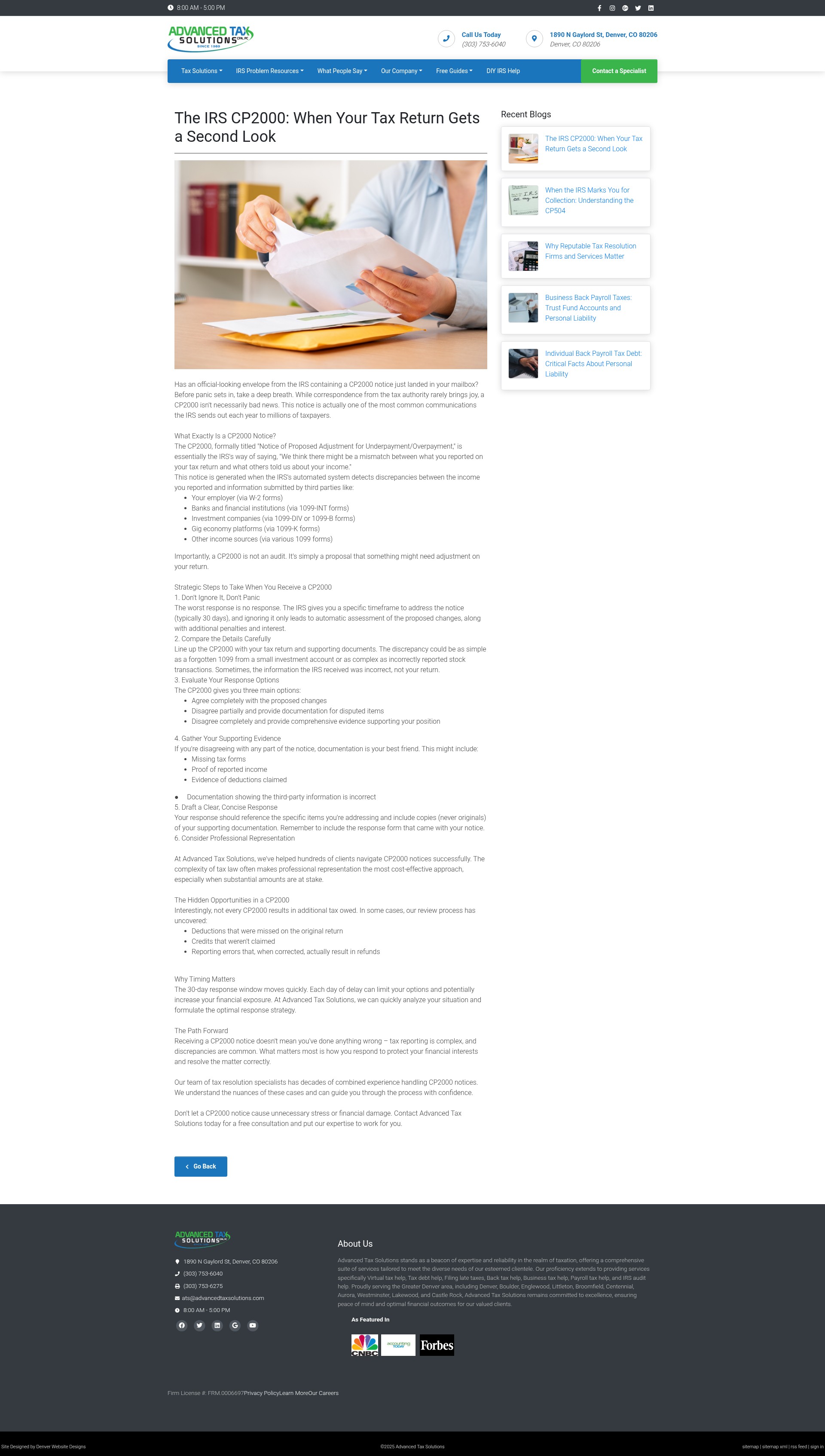 Screenshot of advancedtaxsolutions.com
