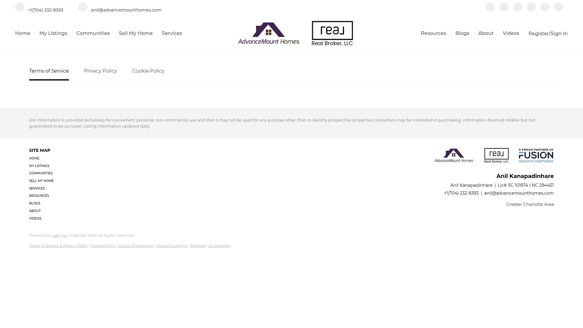 Screenshot of advancemounthomes.com