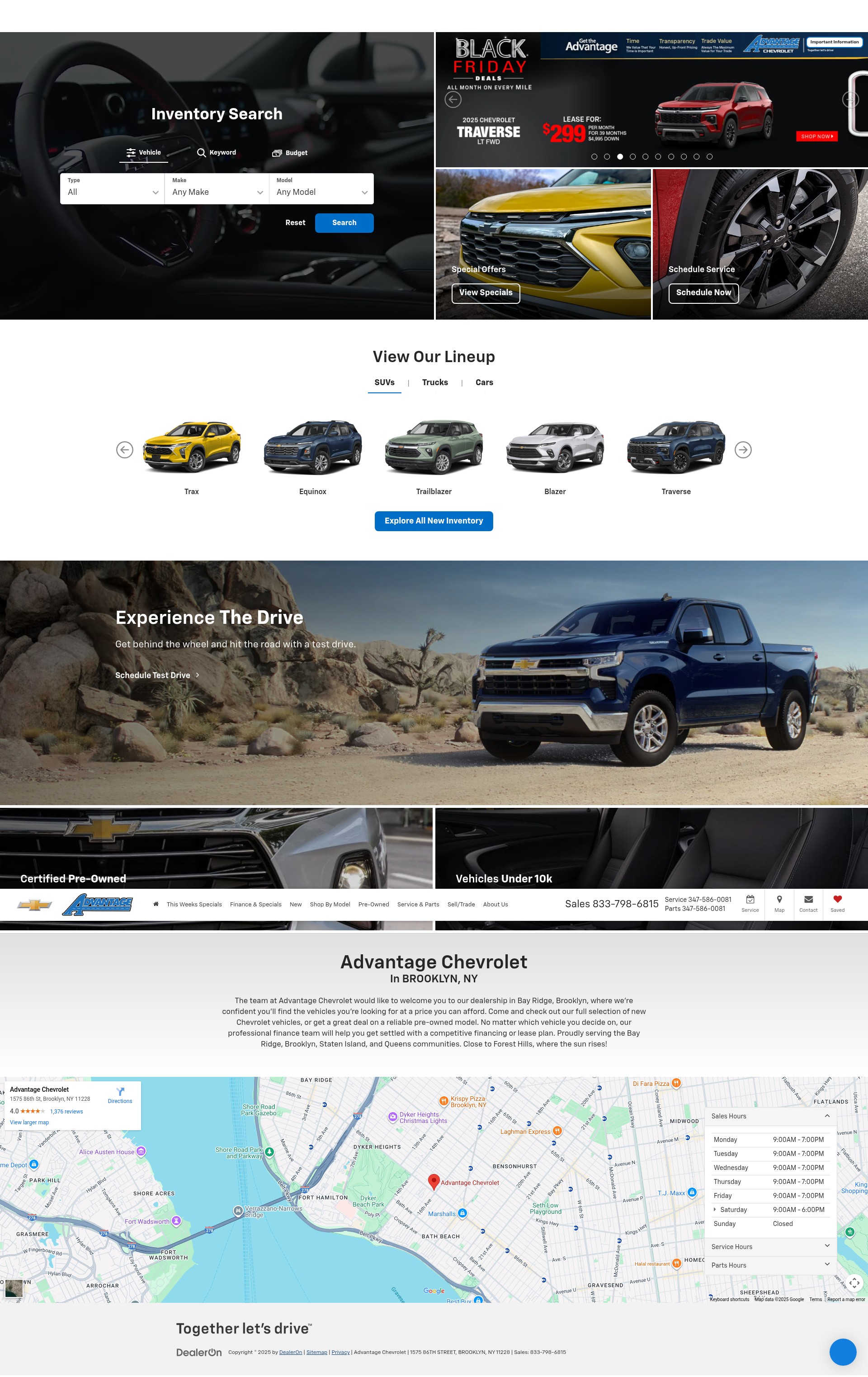 Screenshot of advantagechevy.net