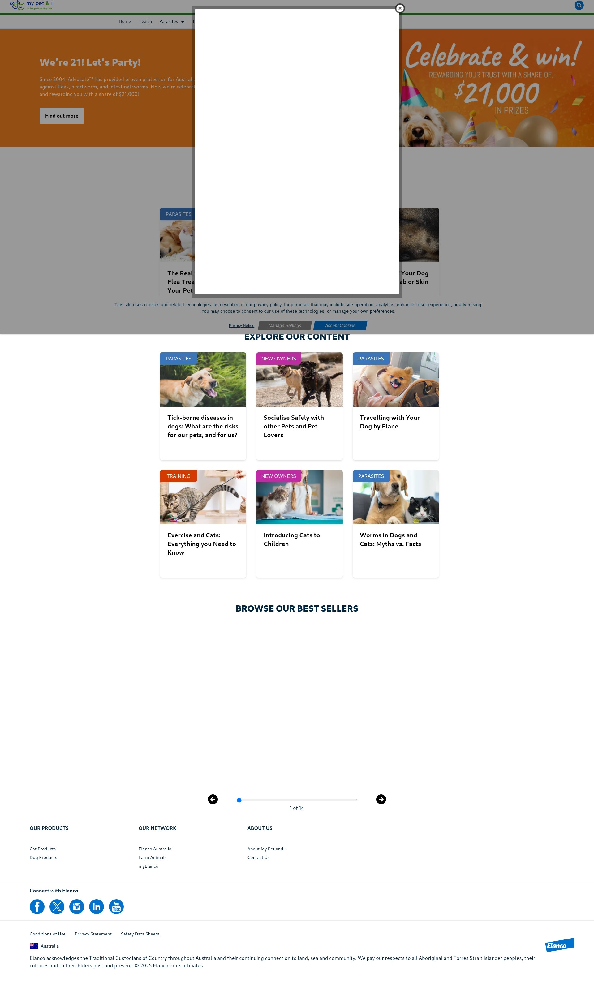 Screenshot of advantagepetcare.com.au