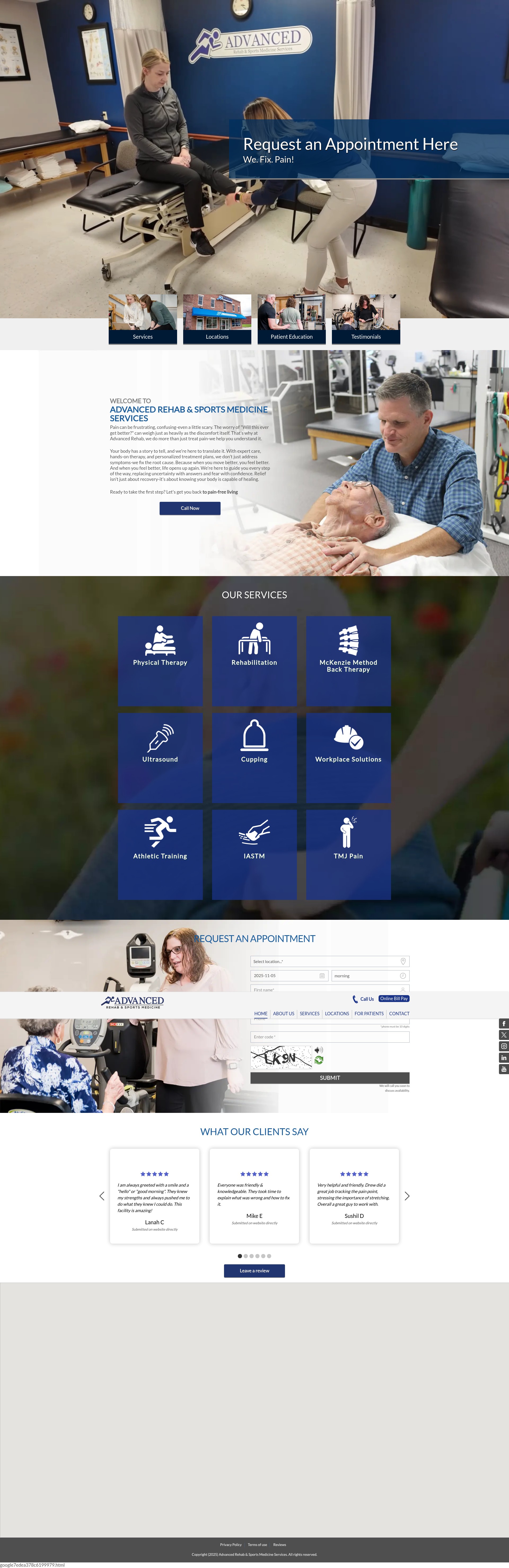 Screenshot of advrehab.com