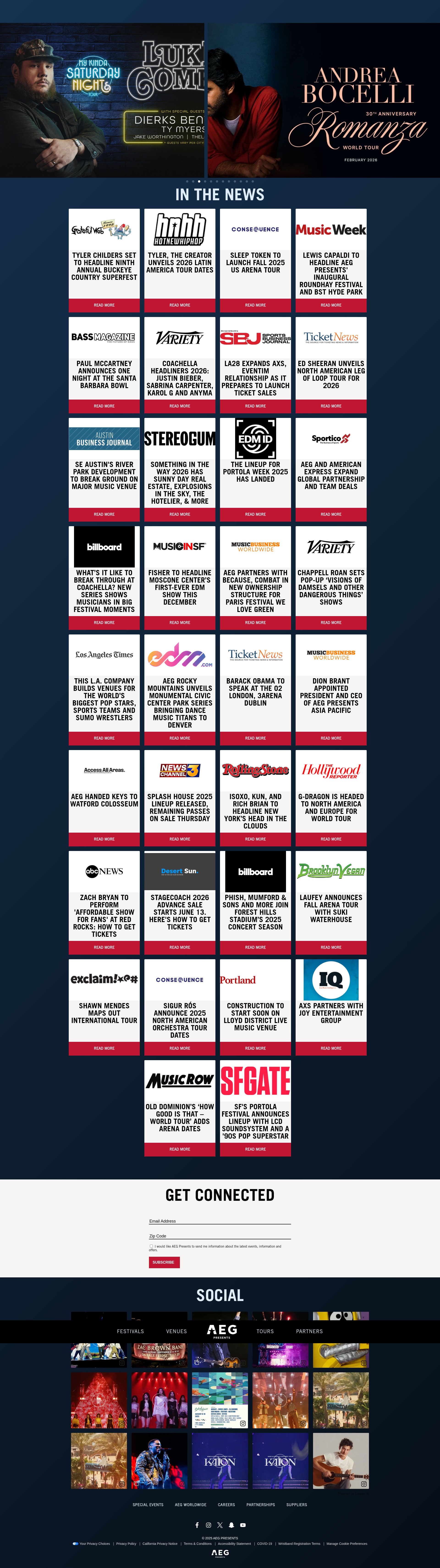 Screenshot of aegpresents.com