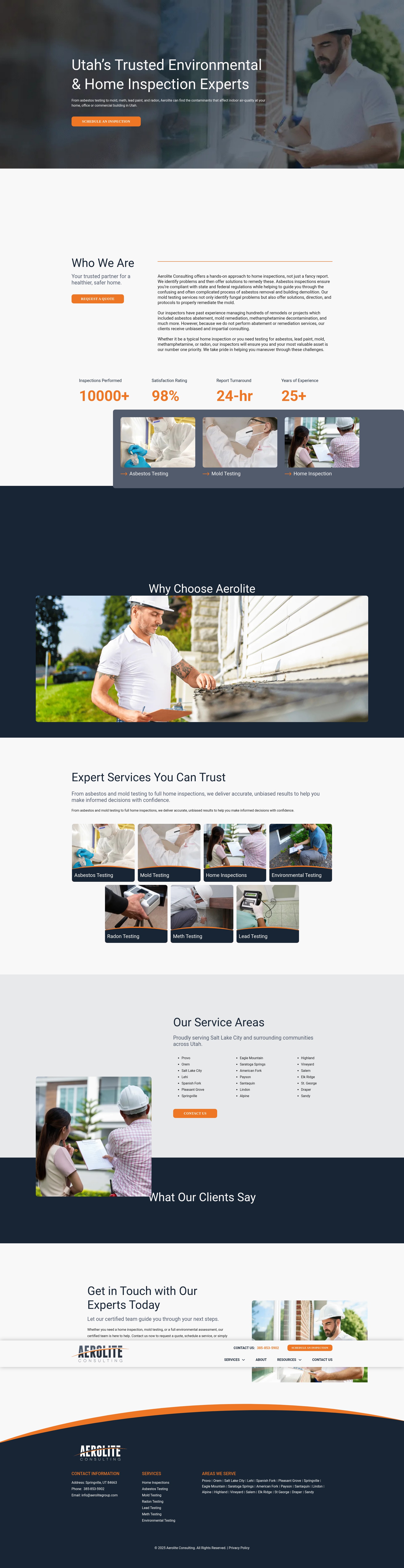 Screenshot of aerolitegroup.com