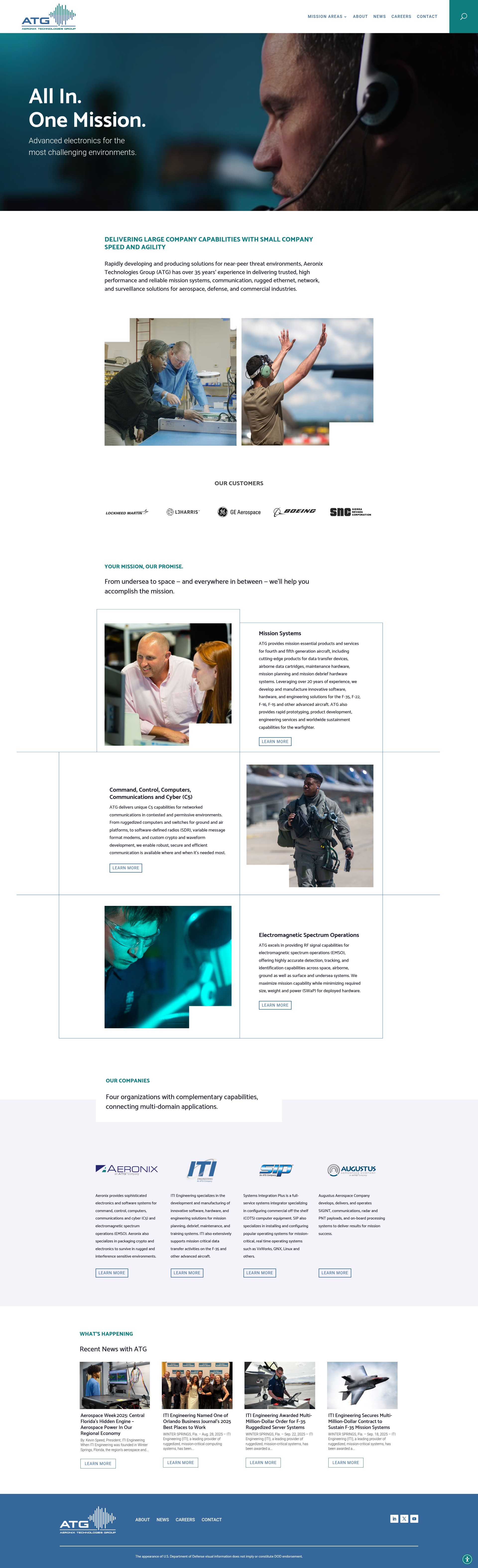 Screenshot of aeronixtg.com