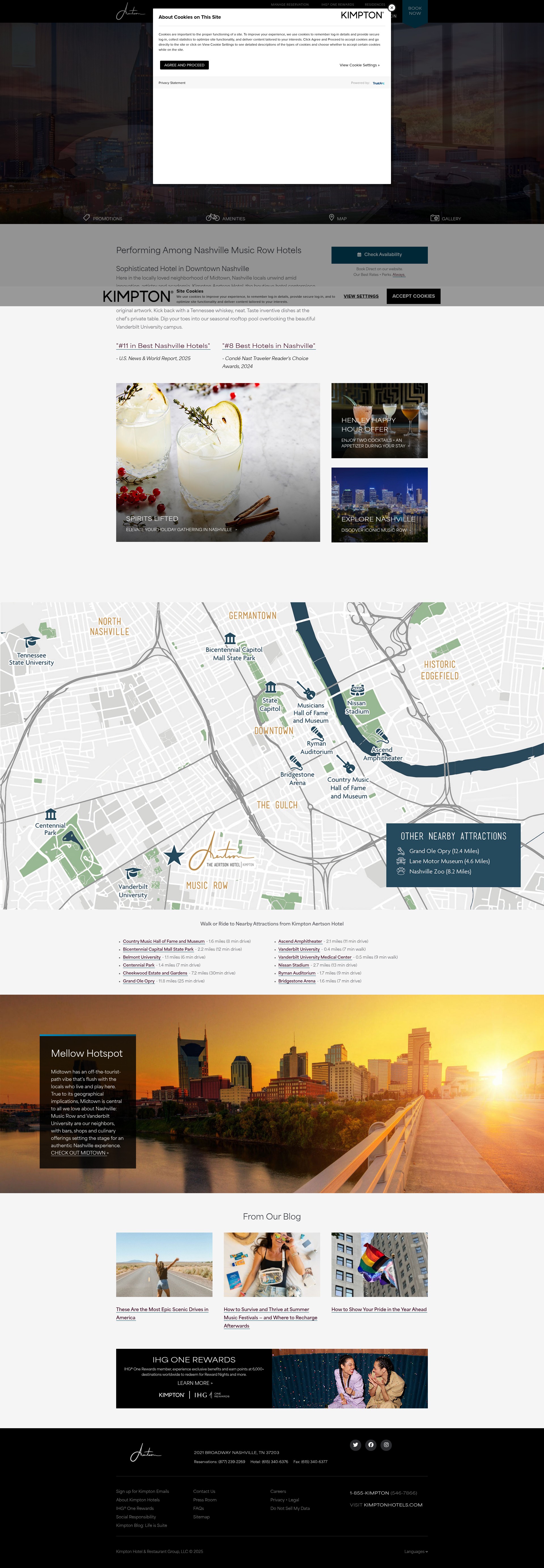 Screenshot of aertsonhotel.com