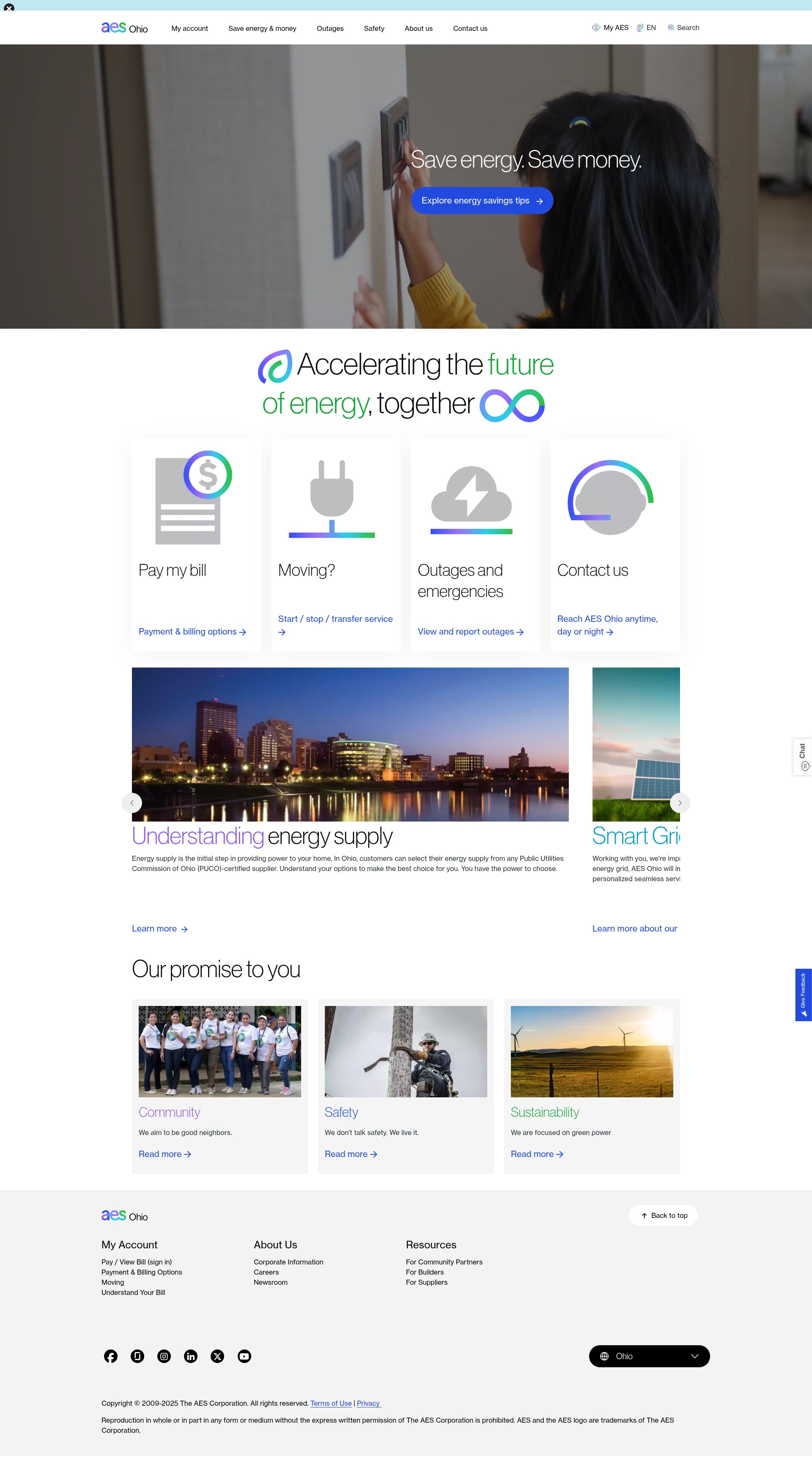Screenshot of aes-ohio.com