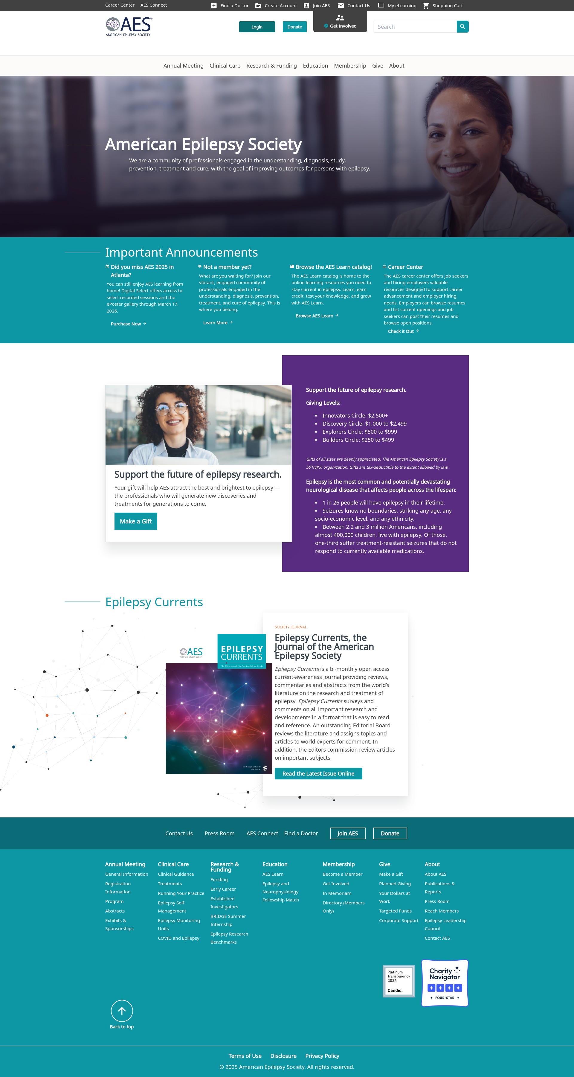 Screenshot of aesnet.org
