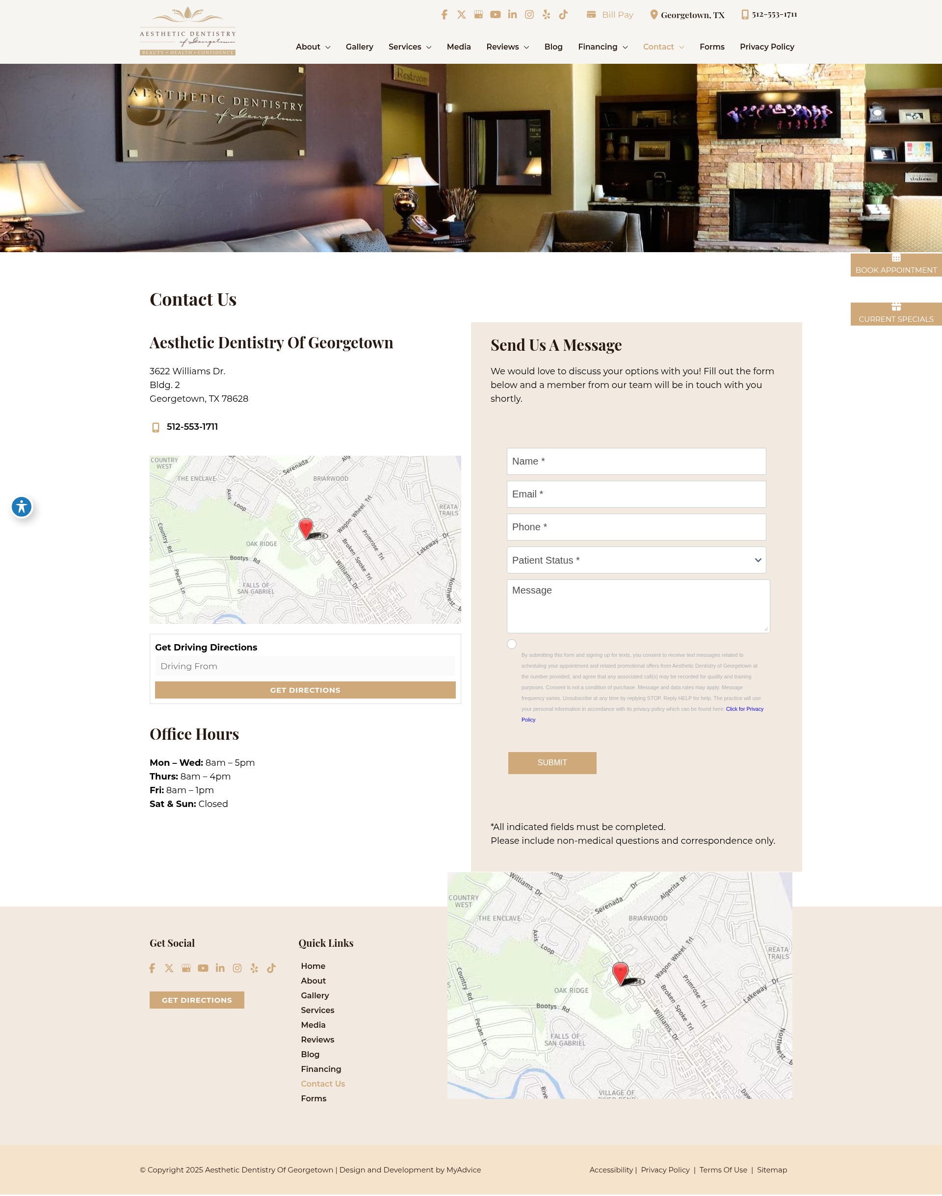 Screenshot of aestheticdentistrygt.com