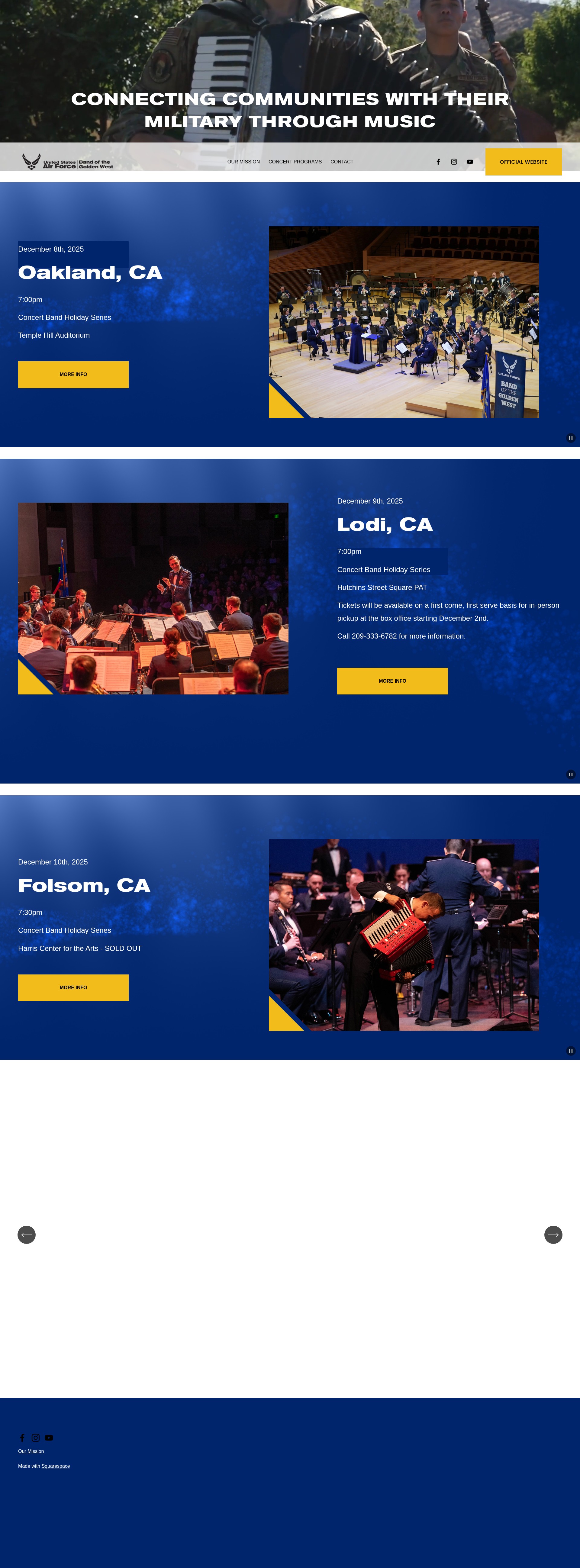 Screenshot of afbandconcerts.com