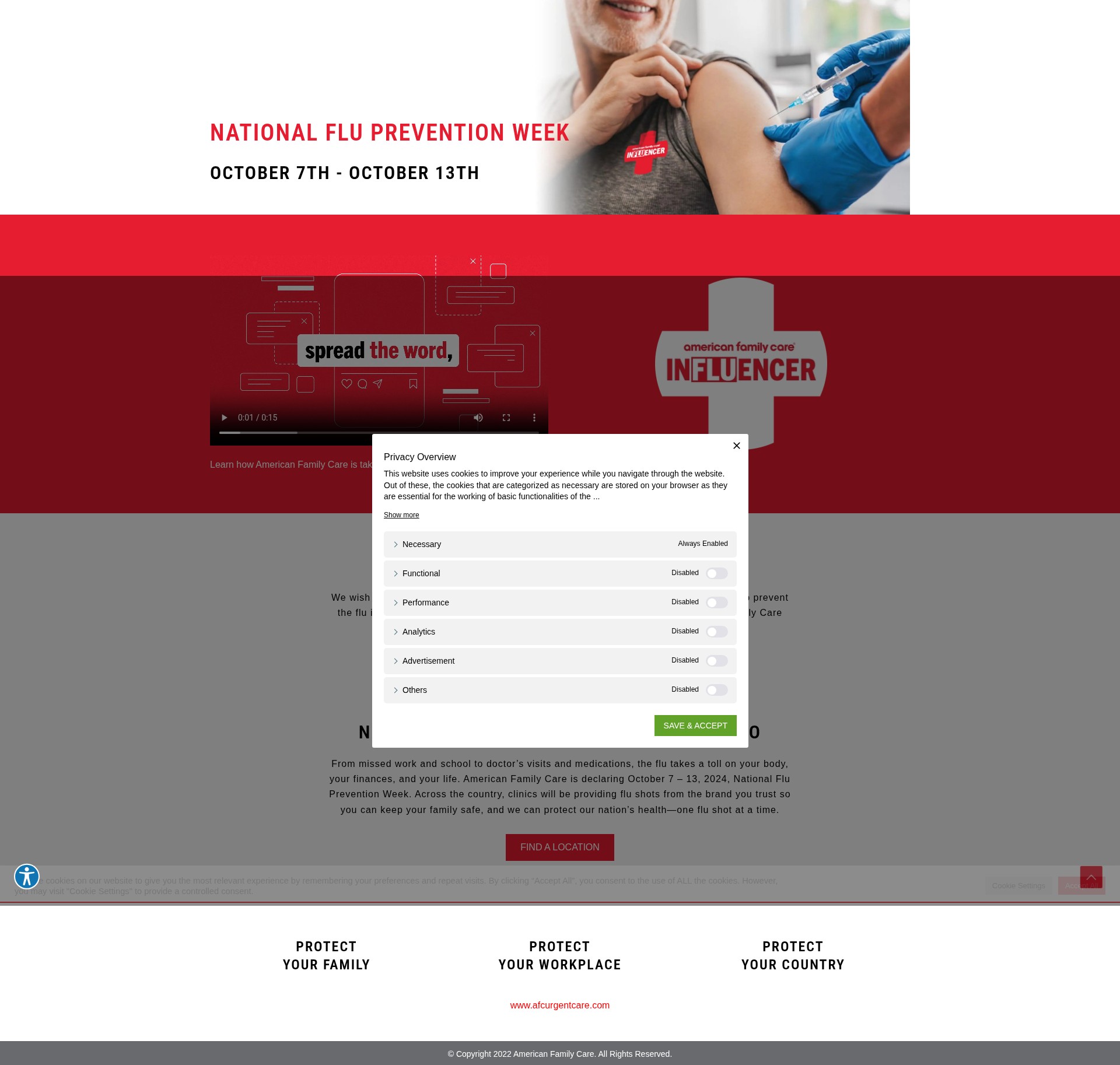 Screenshot of afcurgentcare.com