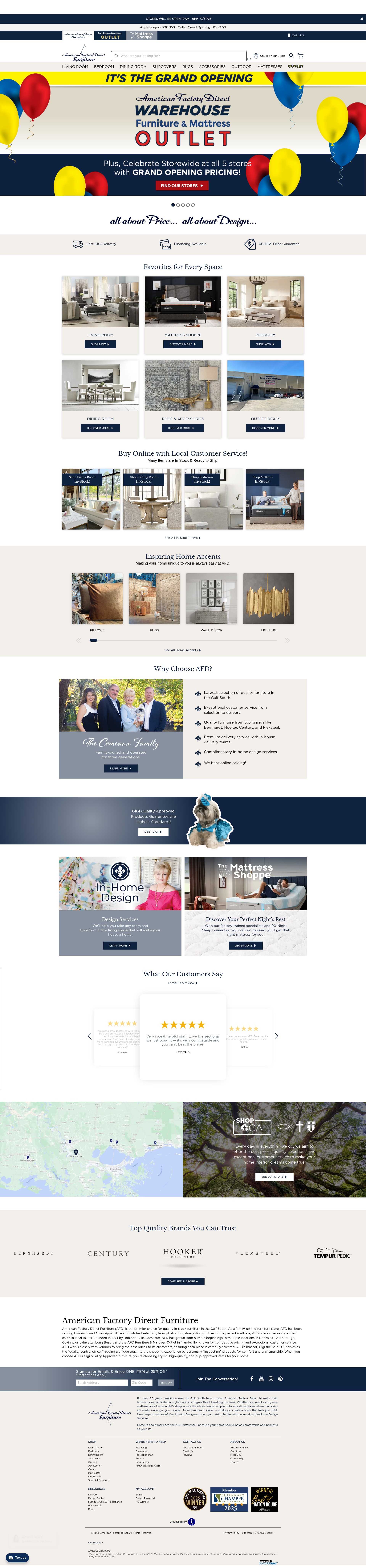 Screenshot of afd-furniture.com