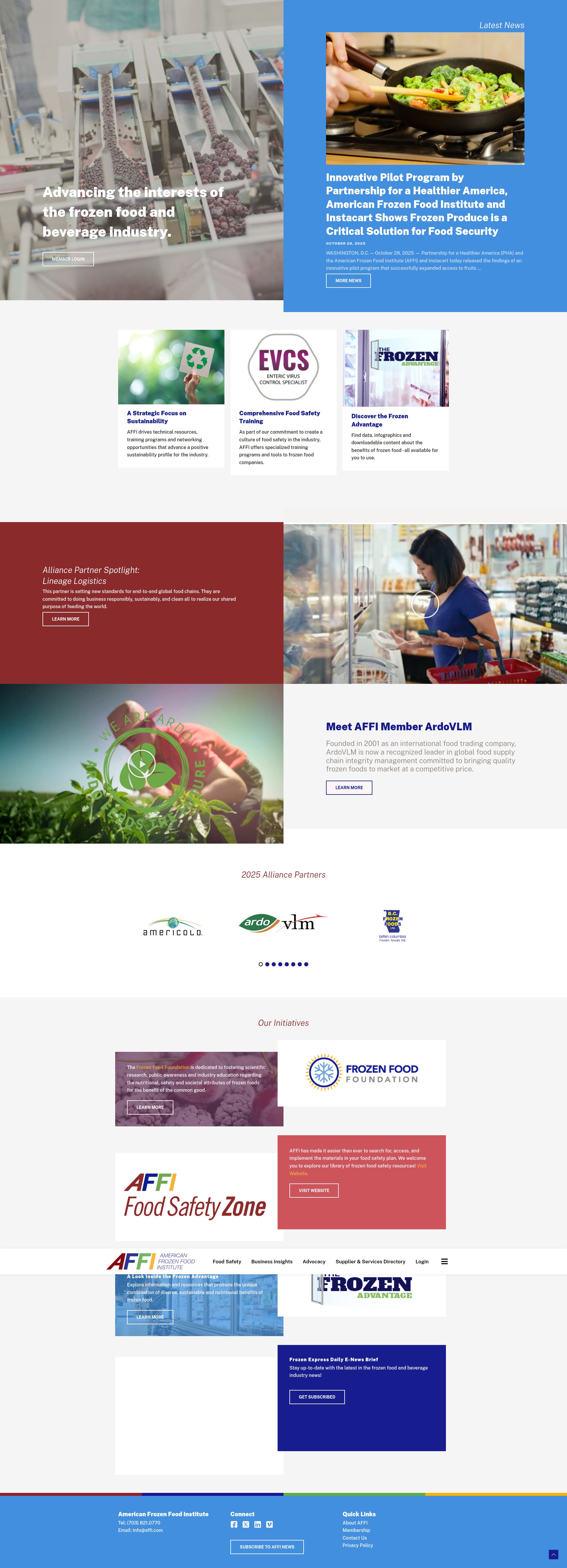 Screenshot of affi.org