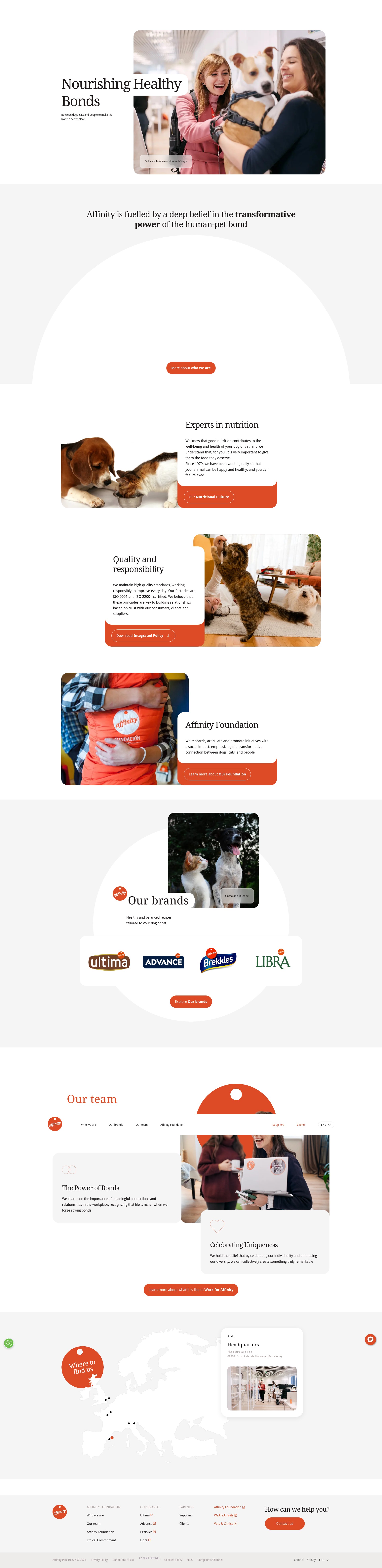 Screenshot of affinity-petcare.com