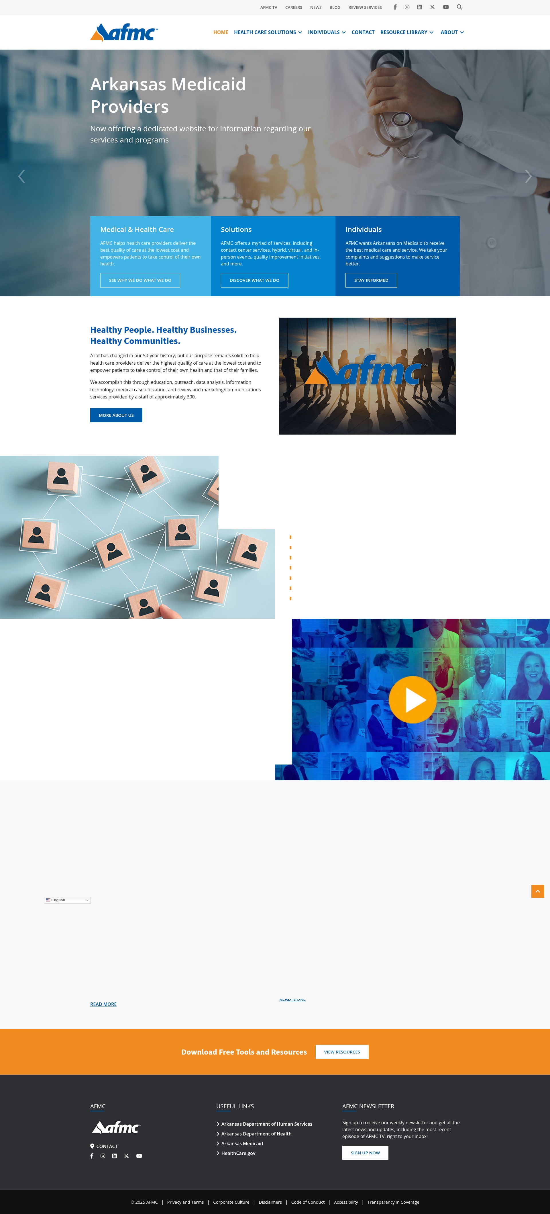 Screenshot of afmc.org