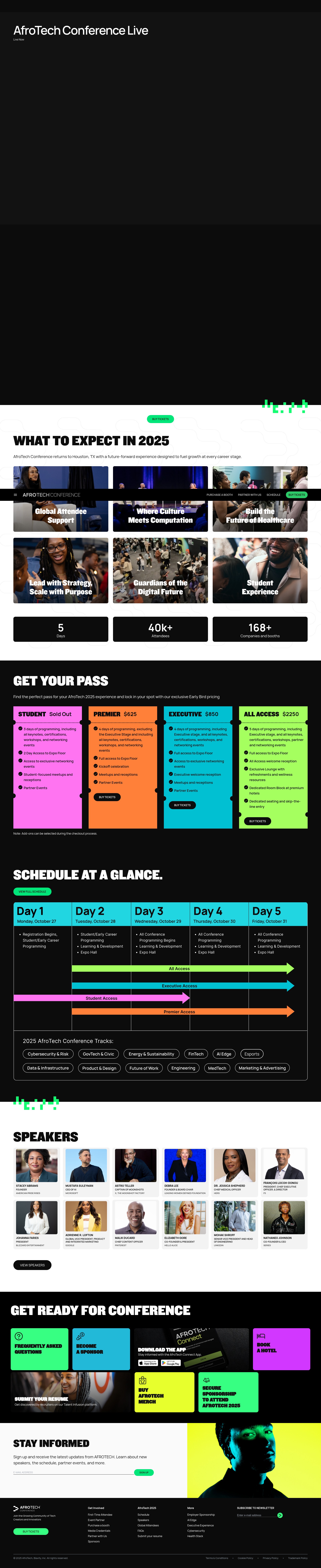 Screenshot of afrotechconference.com