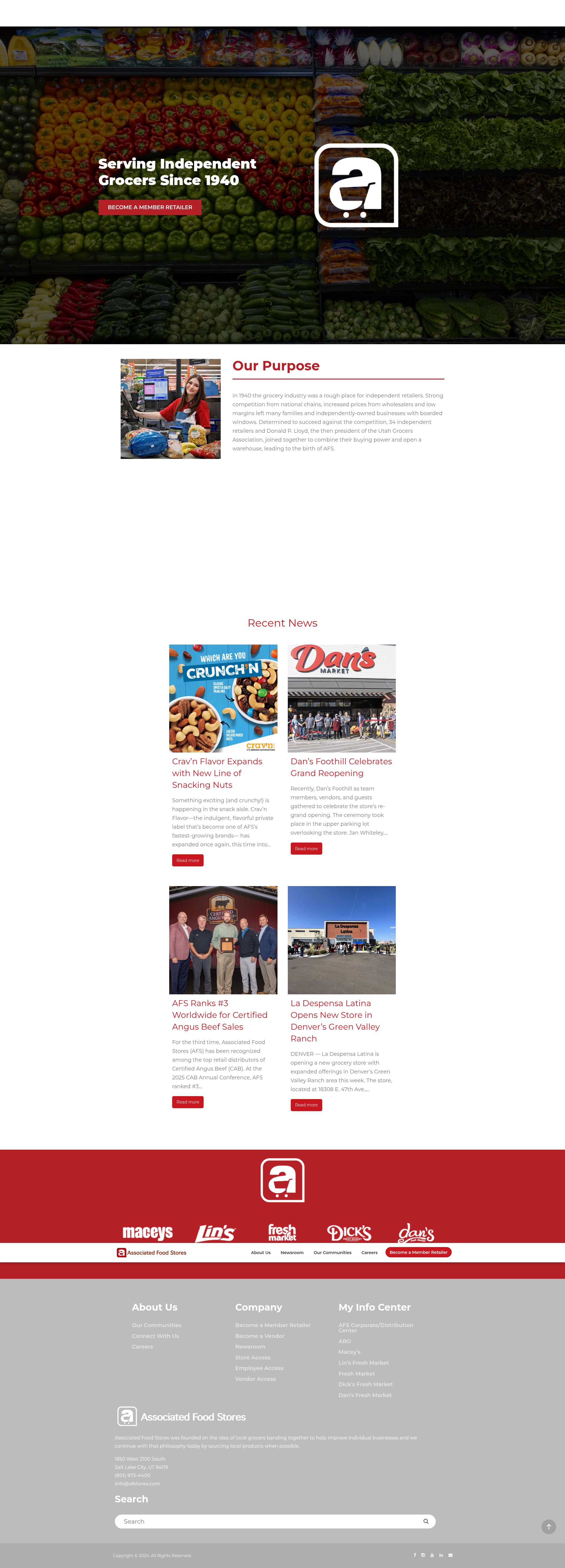 Screenshot of afstores.com