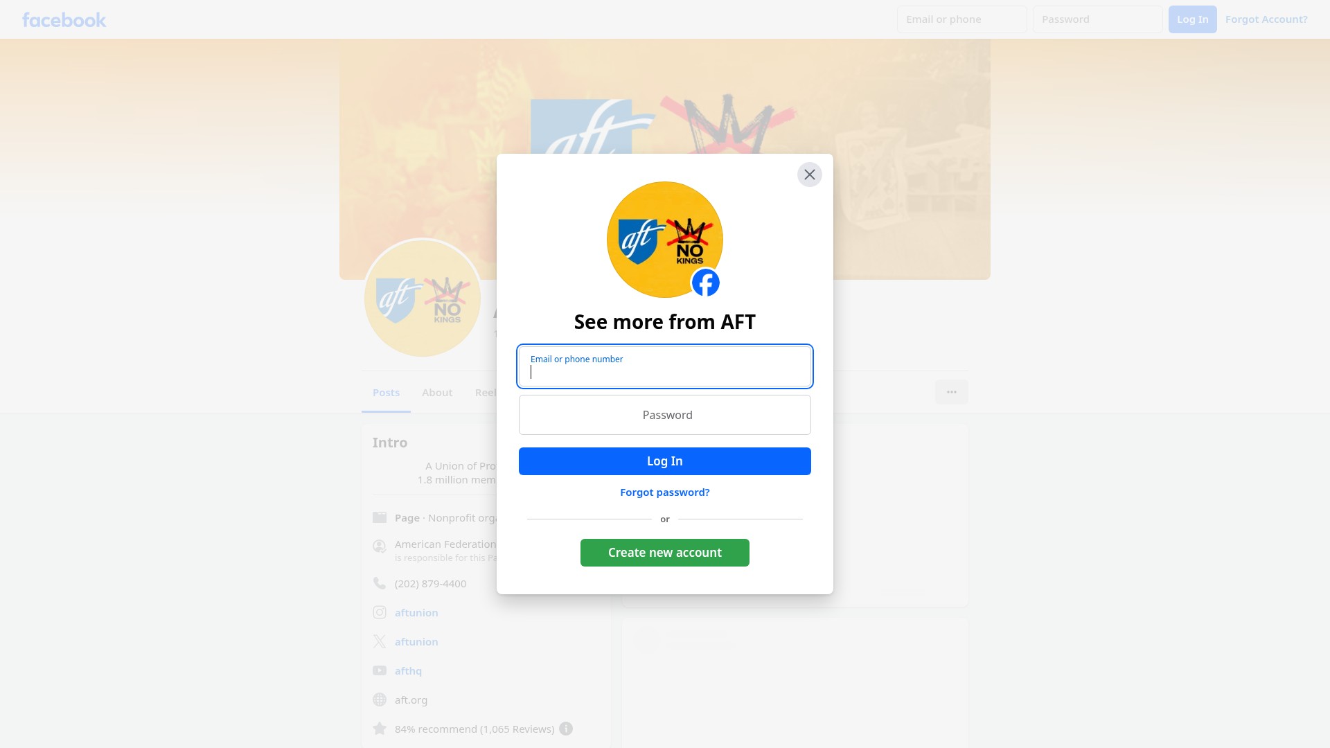 Screenshot of aft.org