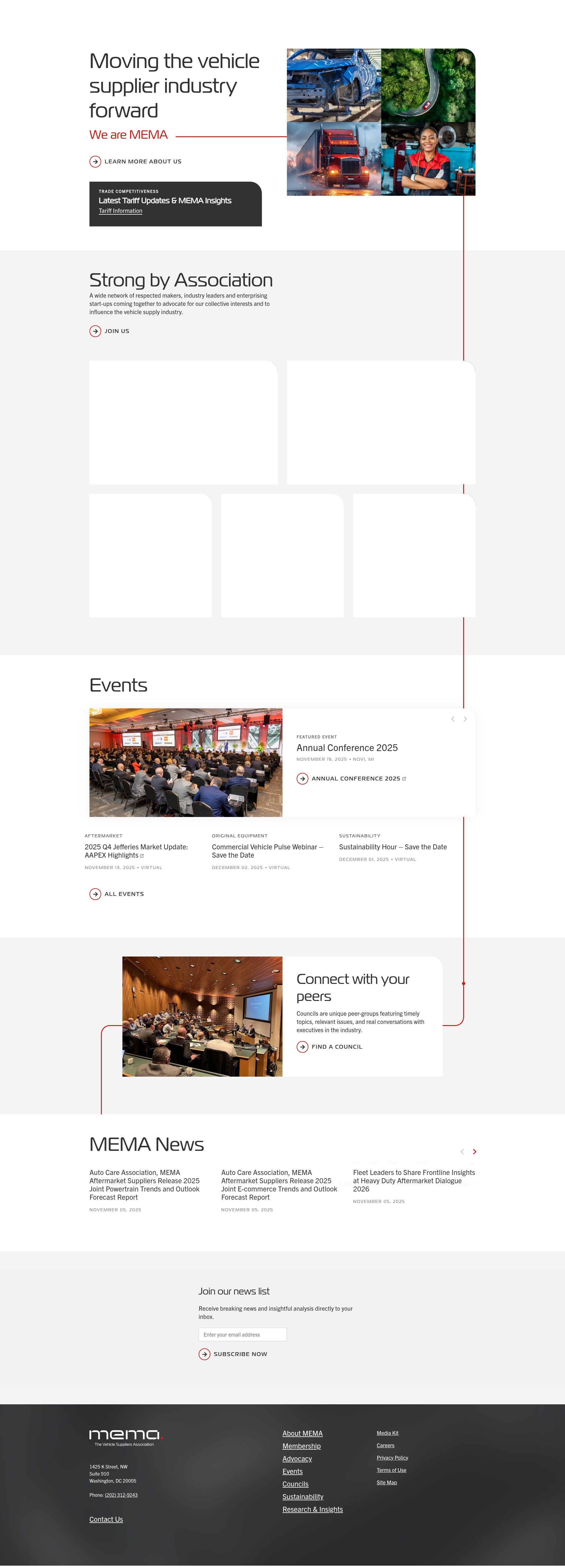 Screenshot of aftermarketsuppliers.org