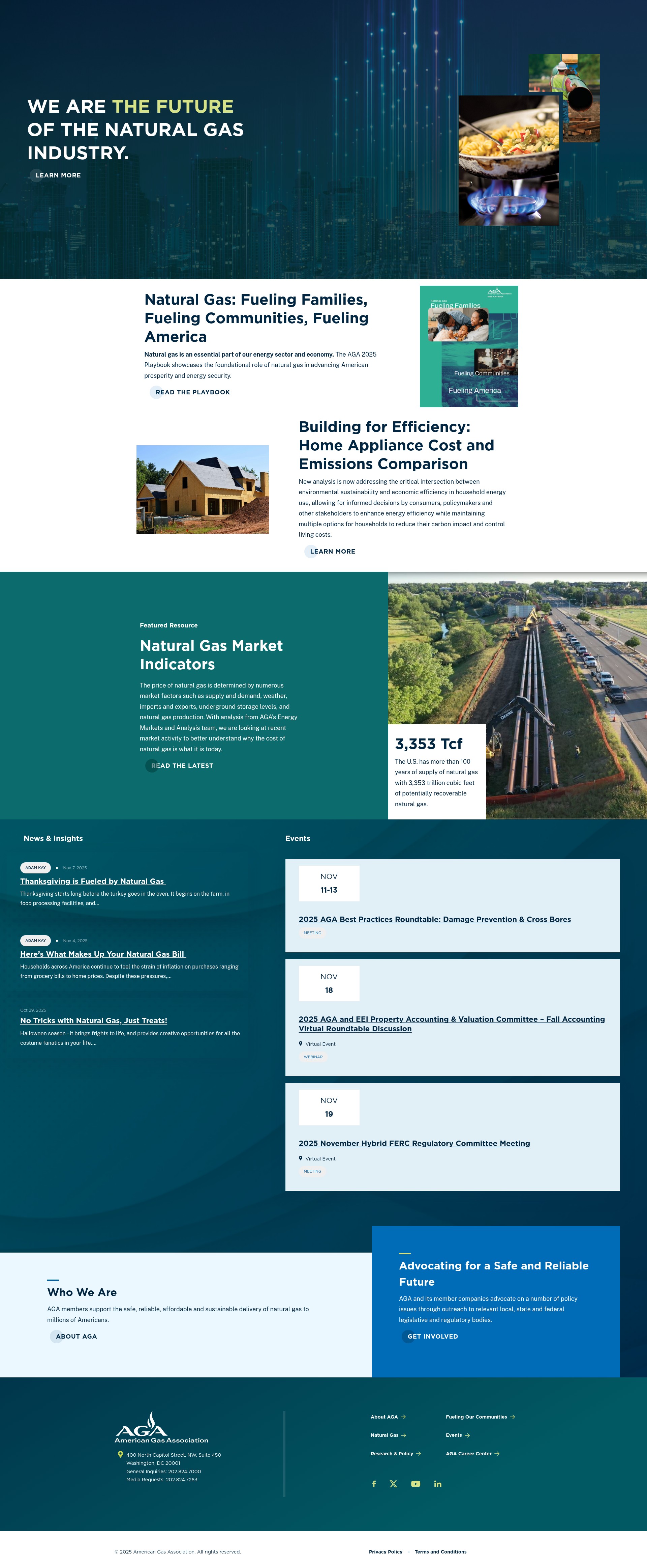 Screenshot of aga.org