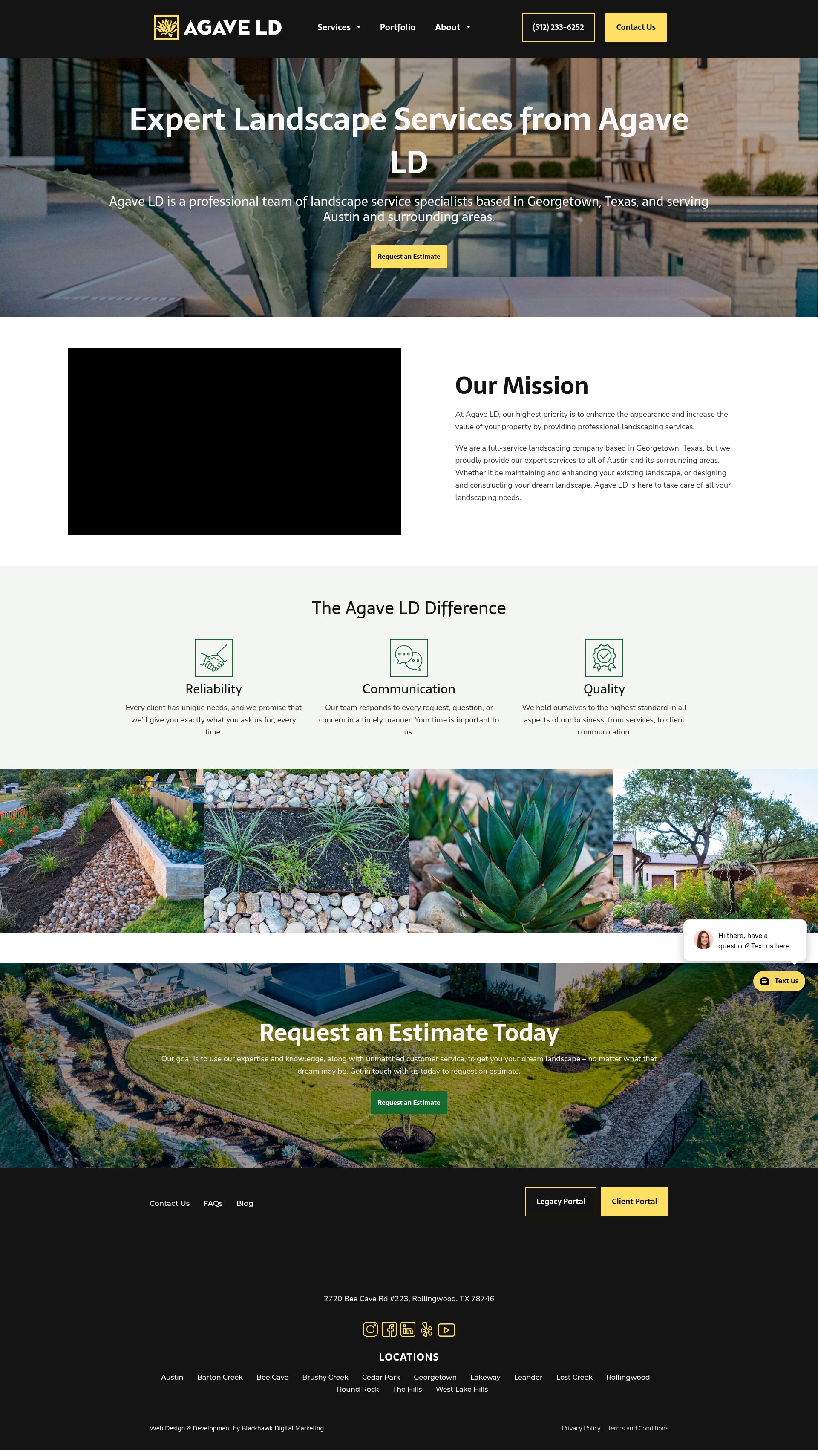 Screenshot of agaveld.com