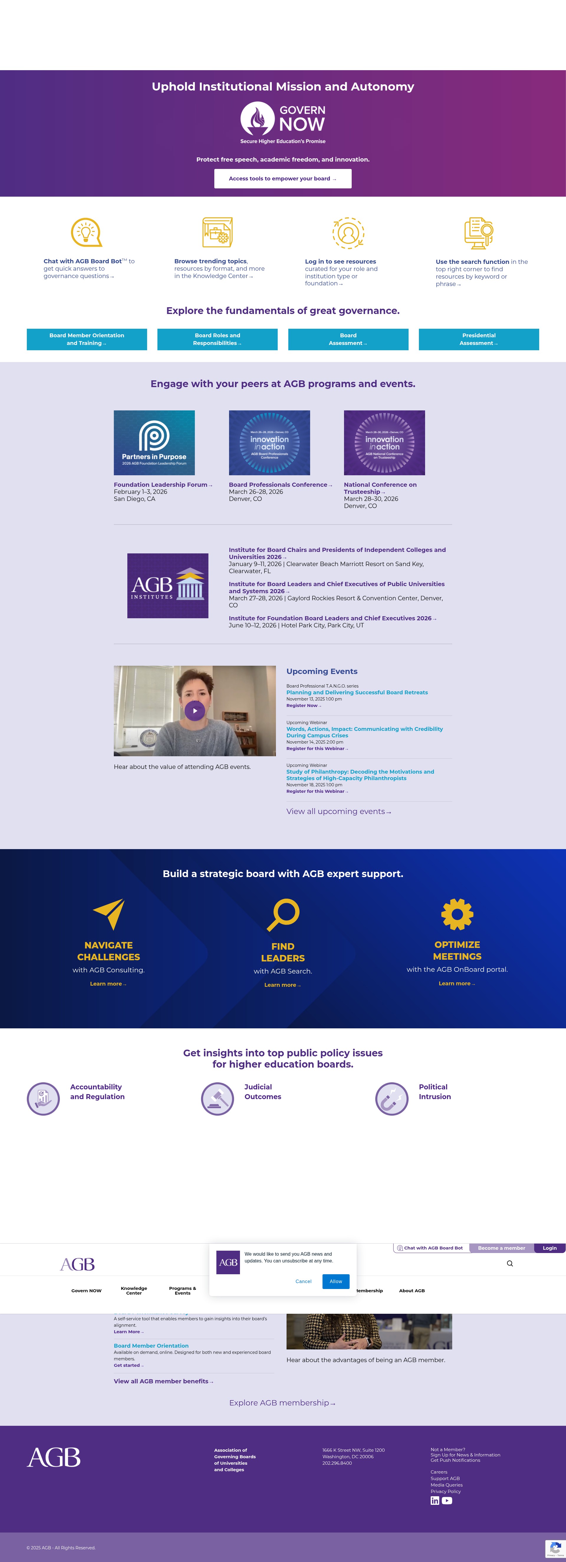 Screenshot of agb.org