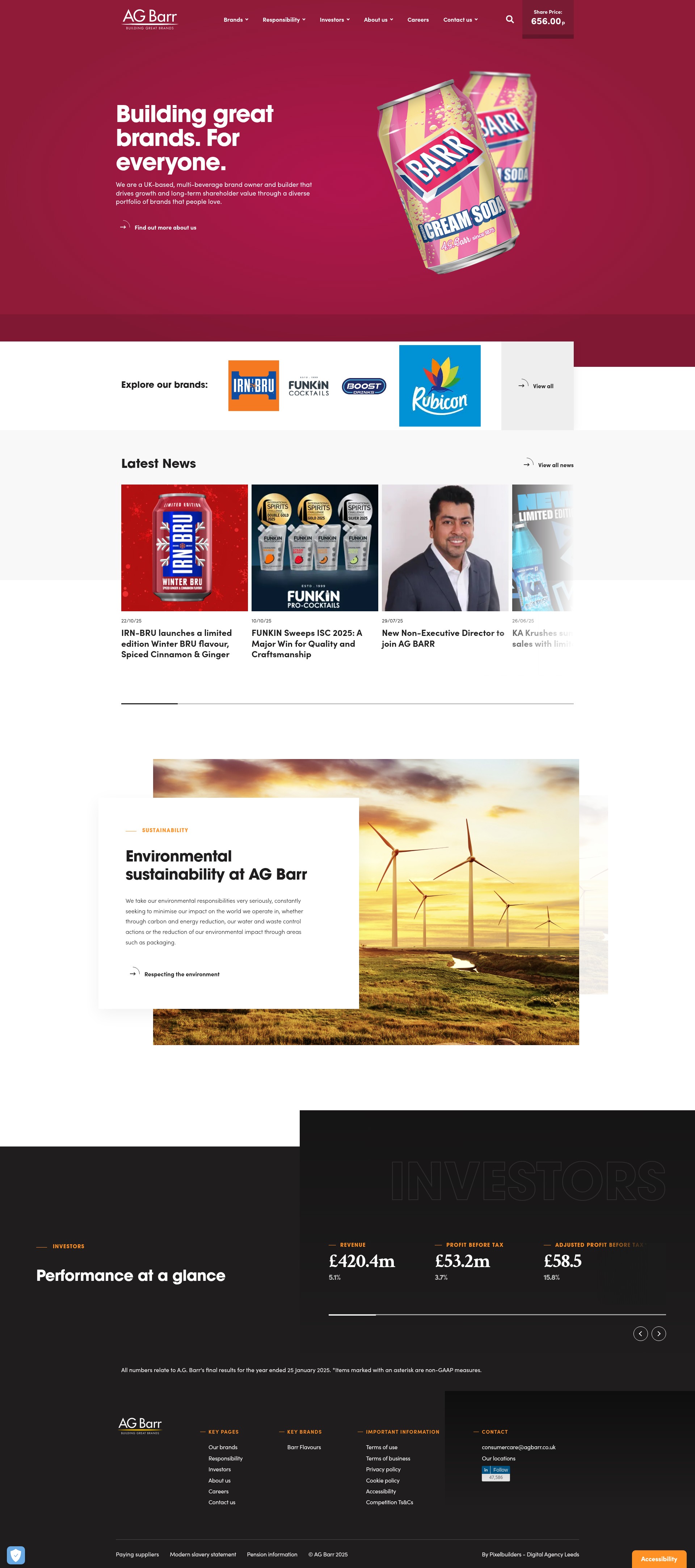 Screenshot of agbarr.co.uk