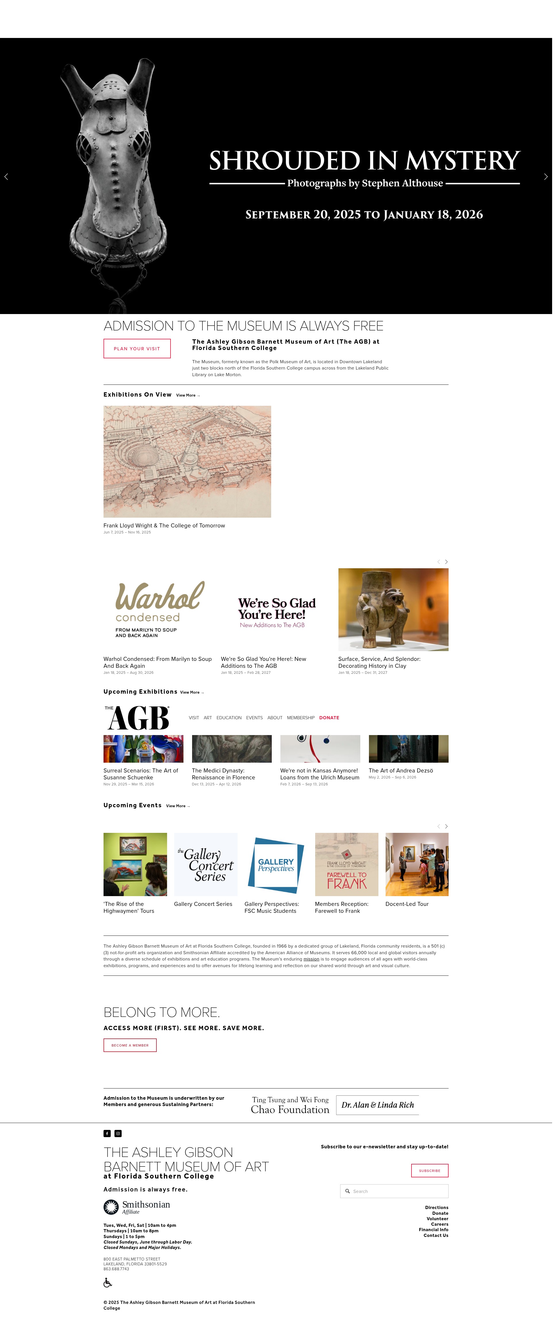 Screenshot of agbmuseum.org