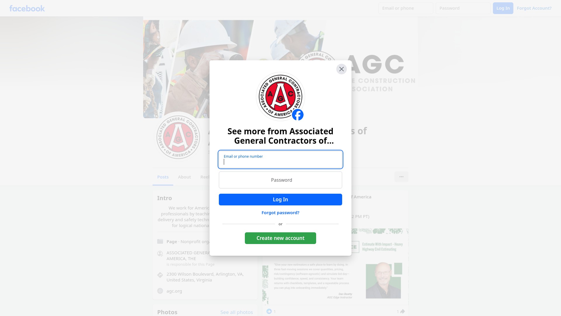 Screenshot of agc.org
