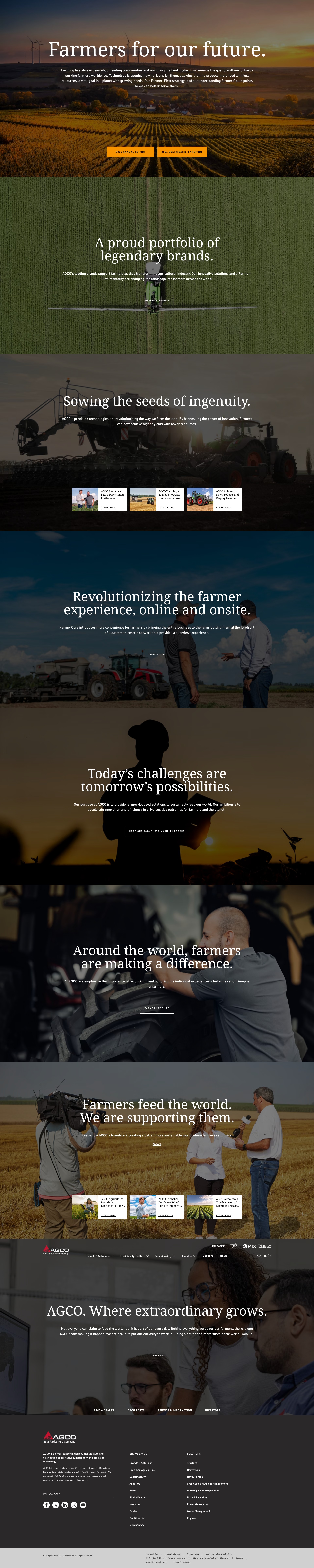 Screenshot of agcocorp.com