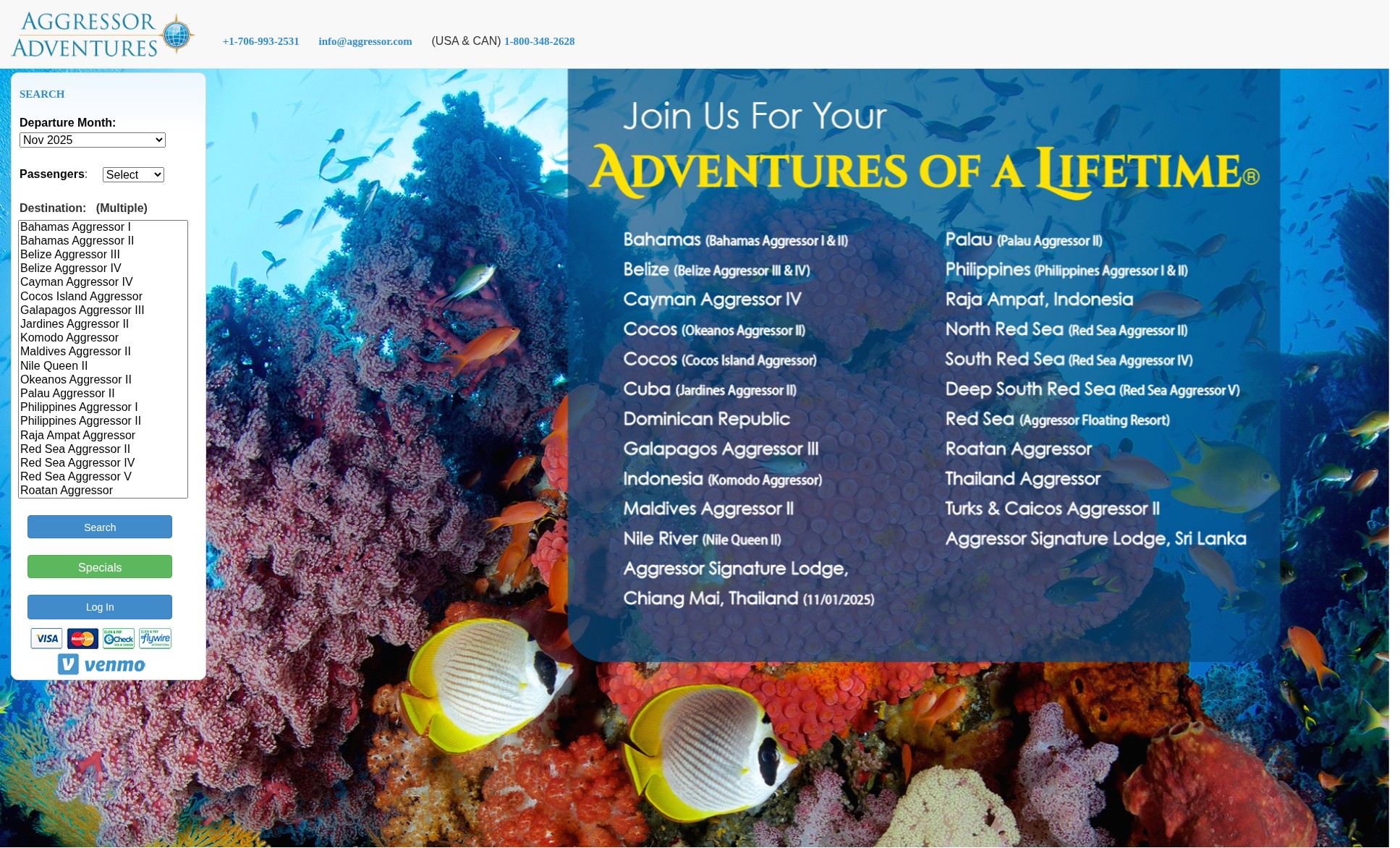 Screenshot of aggressor.com